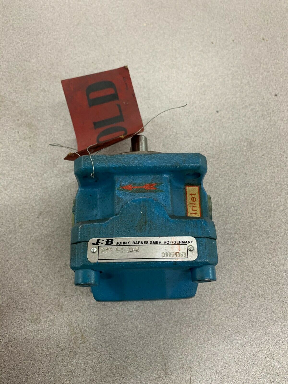 NEW NO BOX JSB HALDEX BARNES HYDRAULIC GEAR PUMP GPA1-1-E-30-R