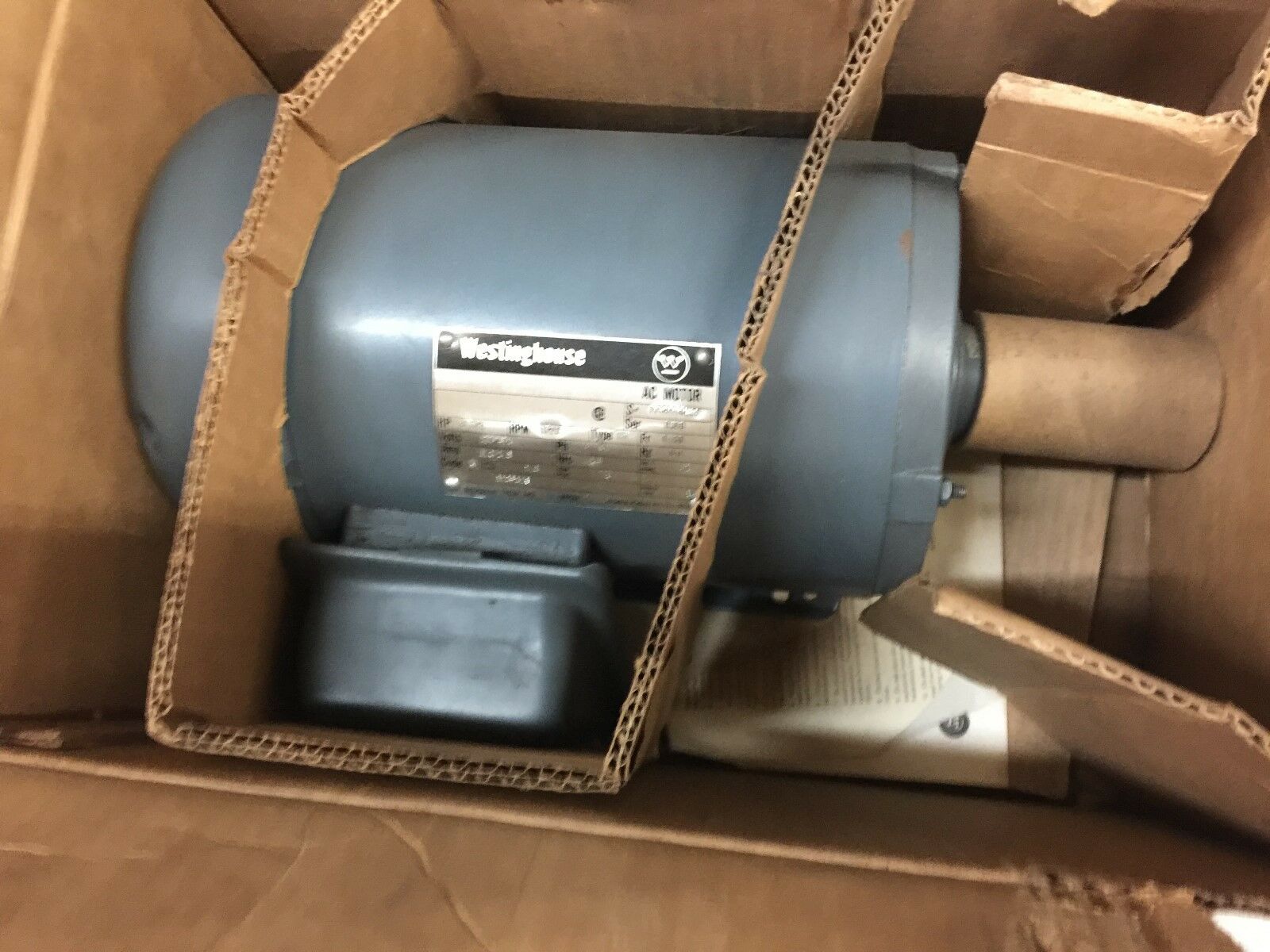 NEW IN BOX WESTINGHOUSE 1 1/2HP 145T FRM 3PH 1725RPM 310P219