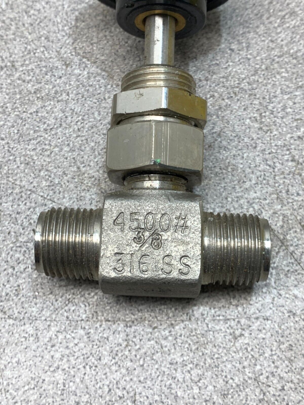 NEW NO BOX DRAGON 3/8" STAINLESS STEEL NEEDLE VALVE P3356PT 6488BTC