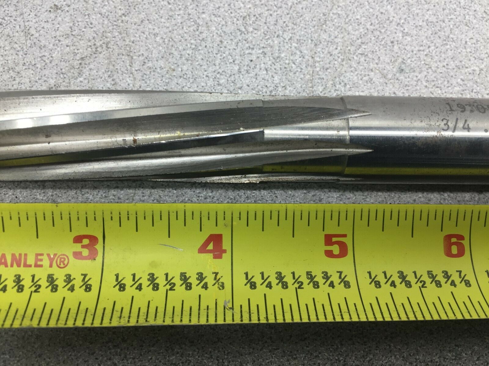 NEW NO BOX L&I 3/4 .7500 M-2 19.050 MM HAND REAMER 503 H2-01