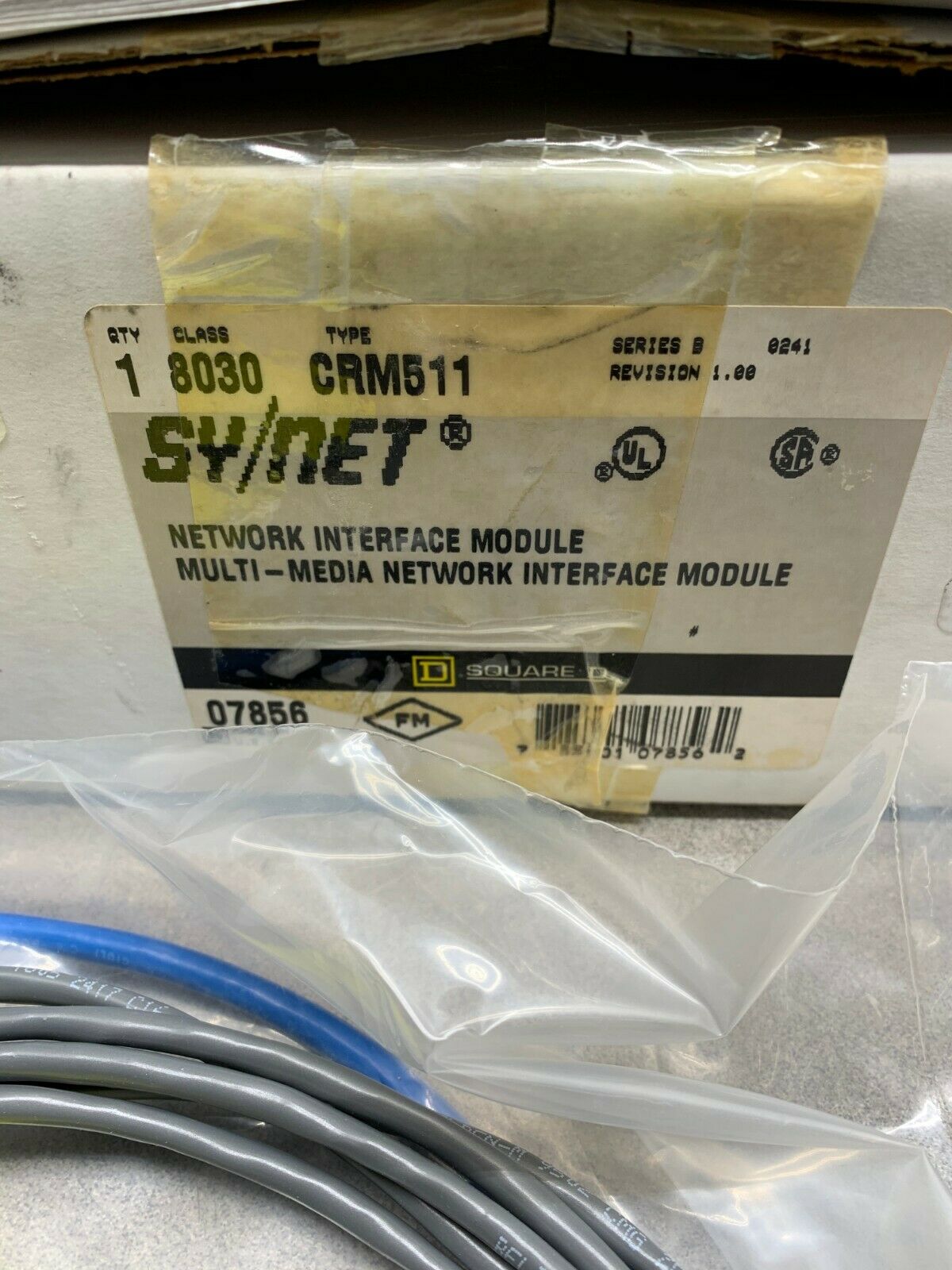 NEW IN BOX SQUARE D SY/NET NETWORK INTERFACE MODULE 8030 CRM511