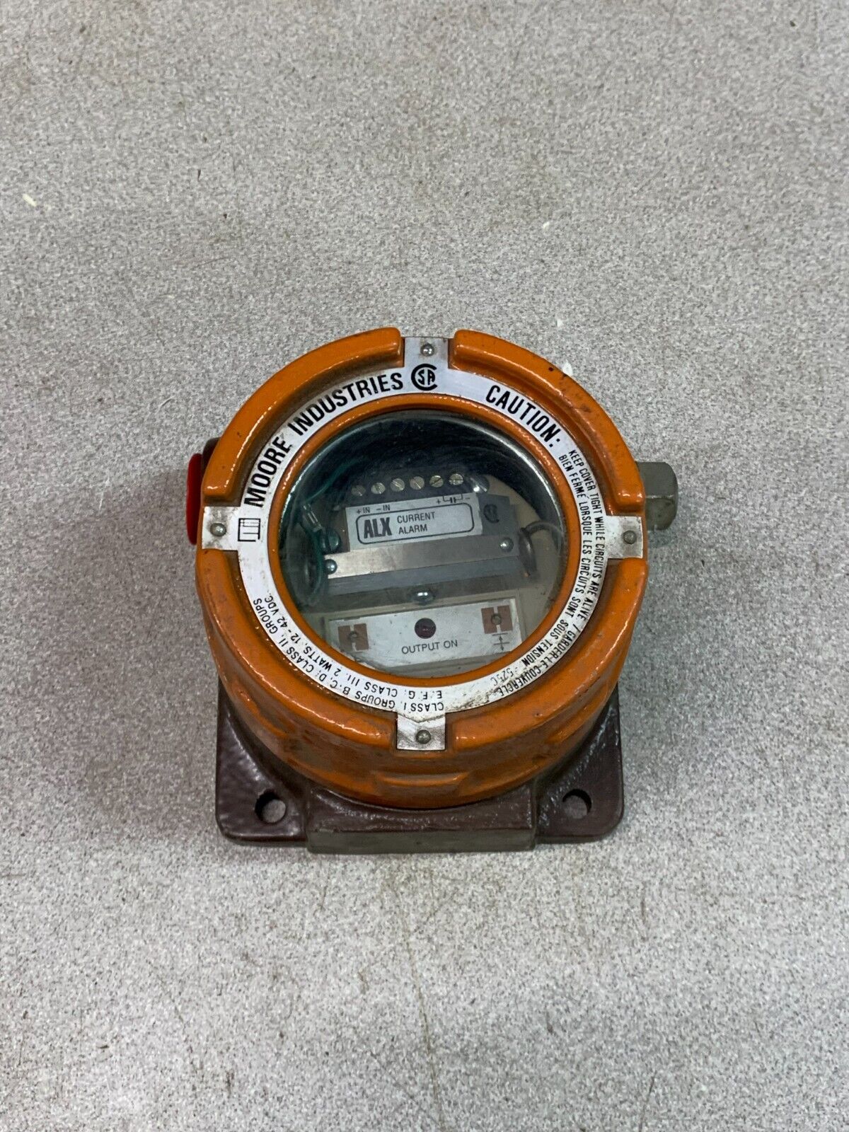 NEW NO BOX MOORE INDUSTRIES CURRENT ALARM ALX/4-20MA/H1/6.3VLP/-A 2LG