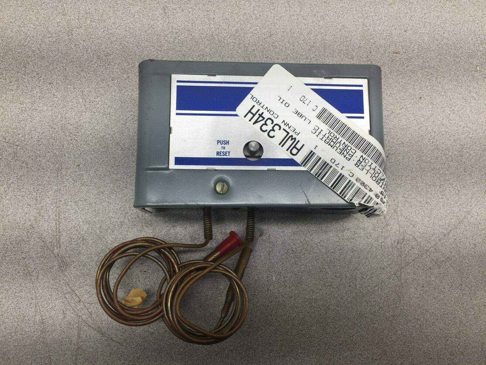 NEW NO BOX JOHNSON CONTROLS 120SEC TIME DELAY MANUAL RESET PRESSURE SWITCH P45NC