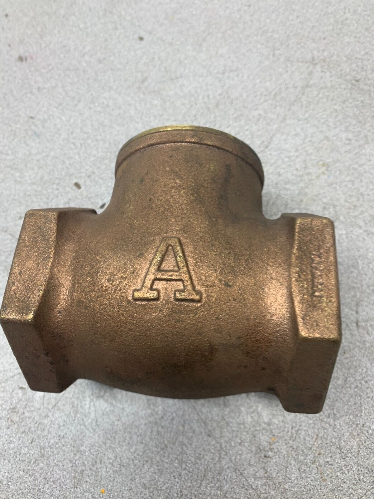 NEW NO BOX A 2" BRASS SWING CHECK VALVE 125WSP