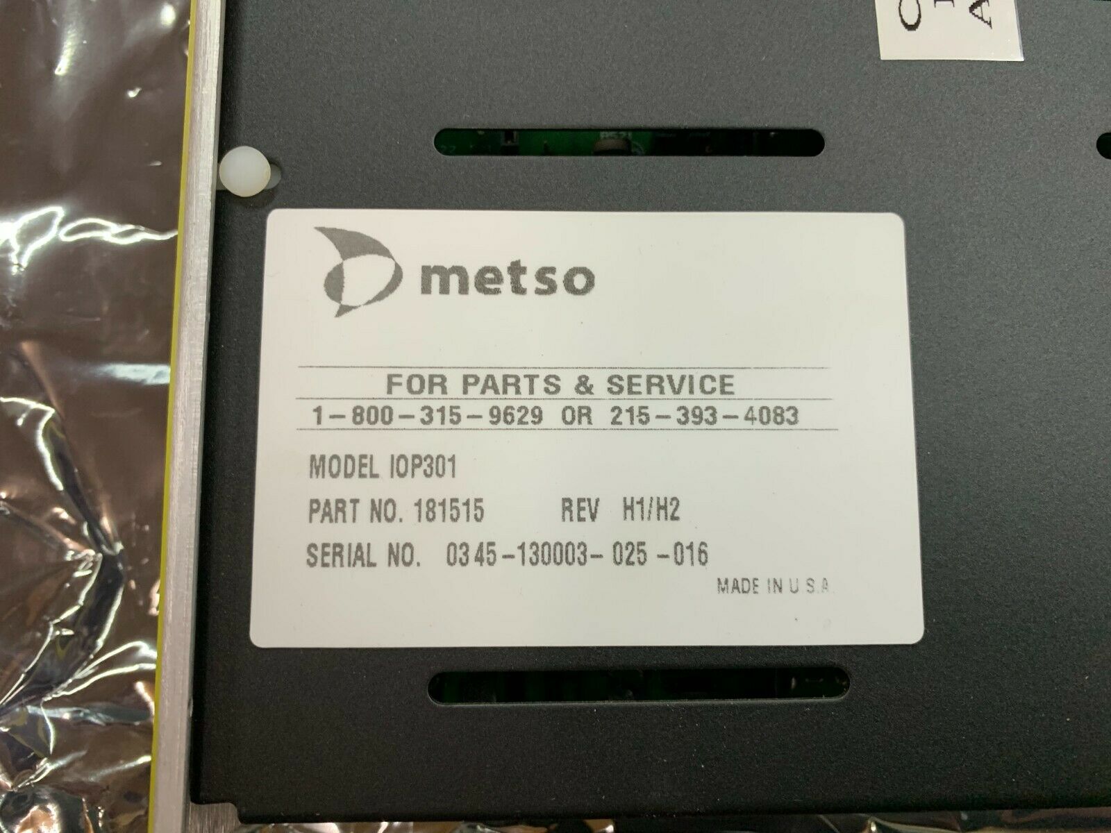 NEW NO BOX METSO ISOLATED ANALOG INPUT MODULE IOP301