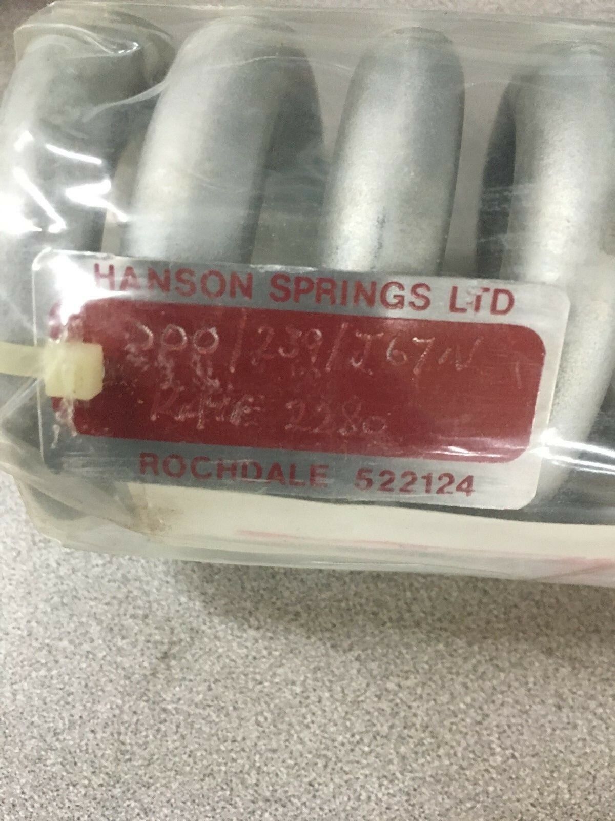 NEW HANSON SPRINGS MIL-B 117B TY.1 CLB STYLE 2 SPRING 000239J67N