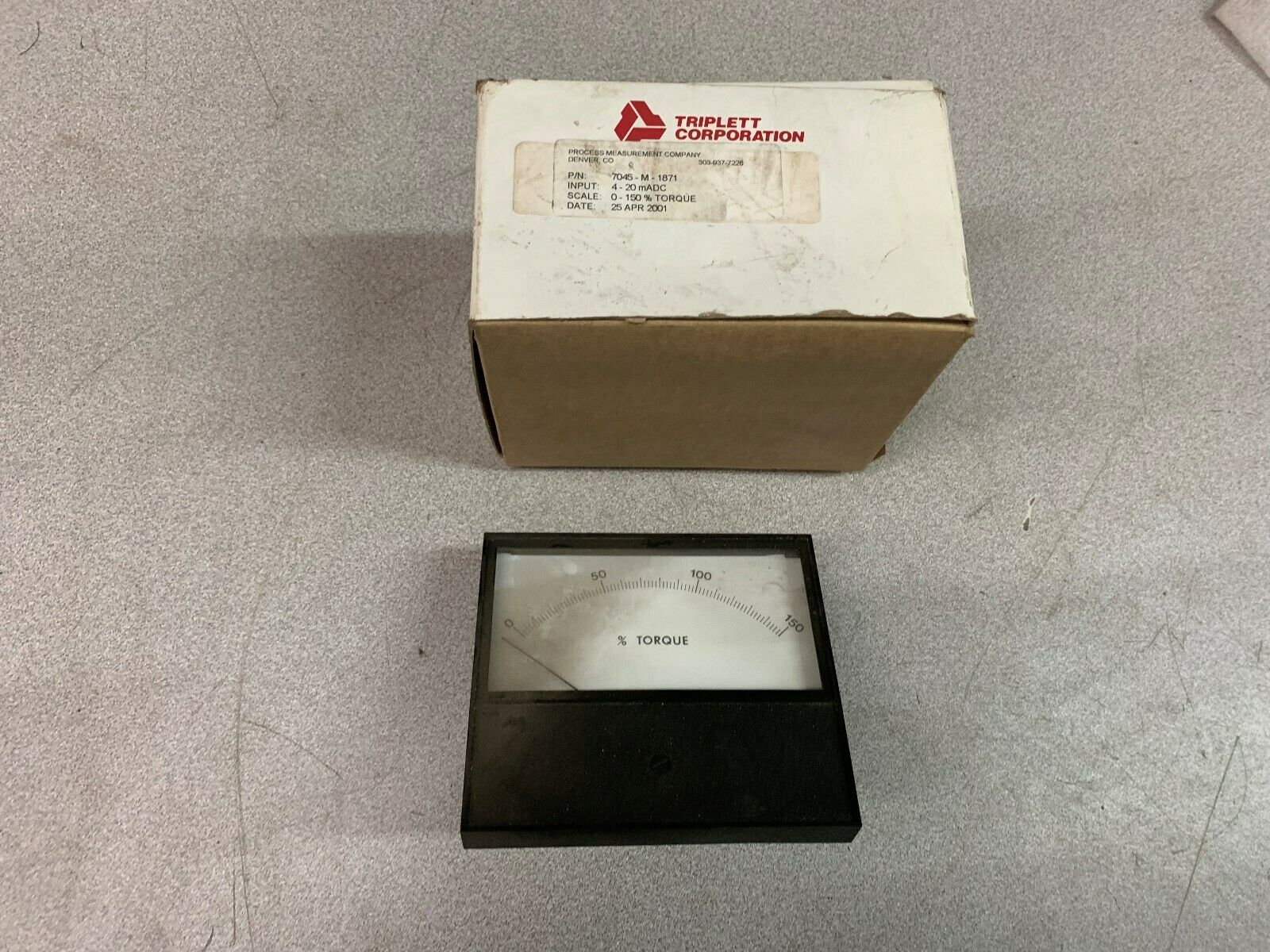 NEW IN BOX TRIPLETT METER 7045-M-1871