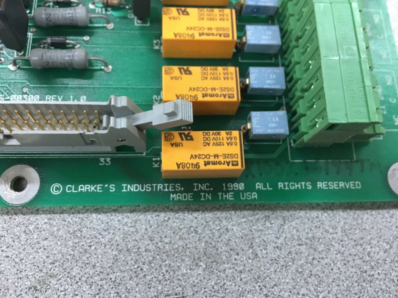 NEW NO BOX CLARKE'S INDUSTRIES CIRCUIT BOARD 7005-00300 REV 1.0