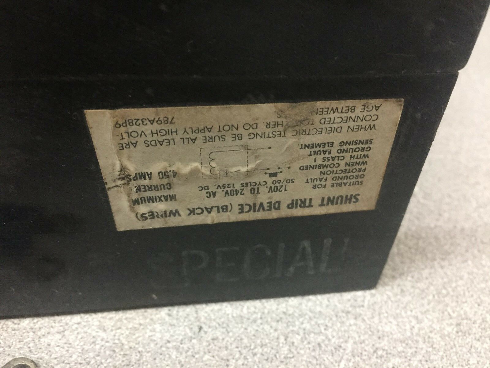 USED GE 500AMP 1500-5000TRIP 3POLE CIRCUIT BREAKER TJK3600