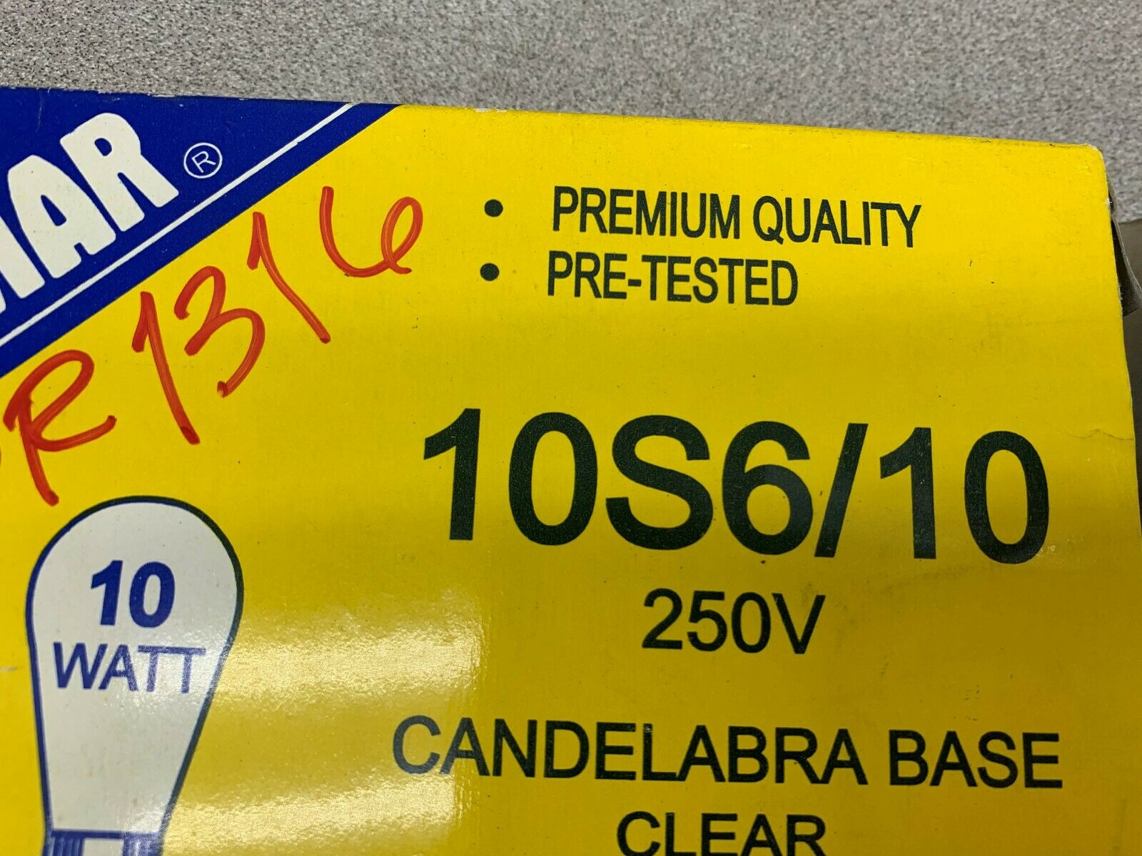 LOT OF 9 NEW IN BOX DAMAR BULB 10S6/10