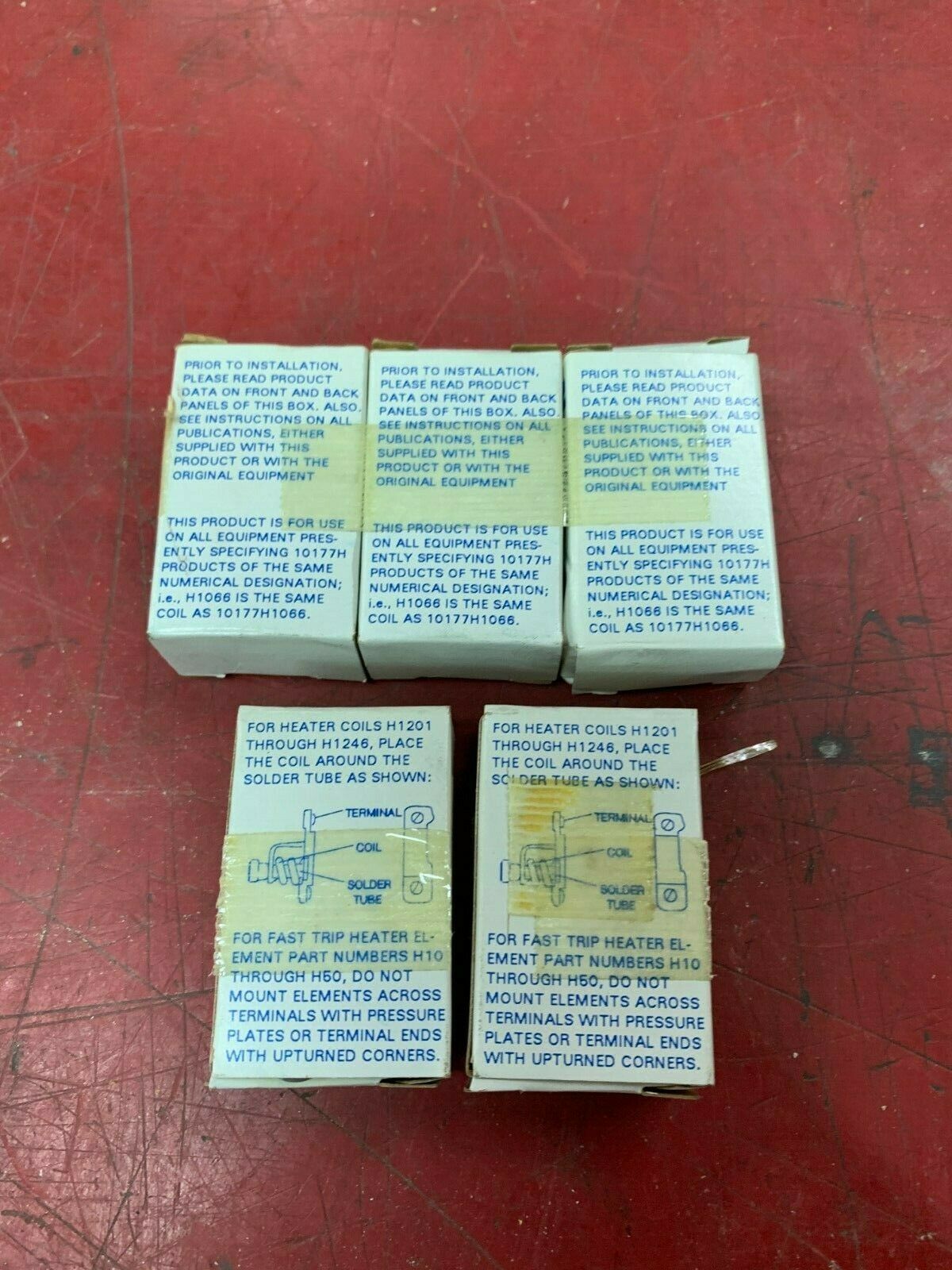 LOT OF 5 NEW IN BOX CUTLER HAMMER HEATER ELEMENT H1115