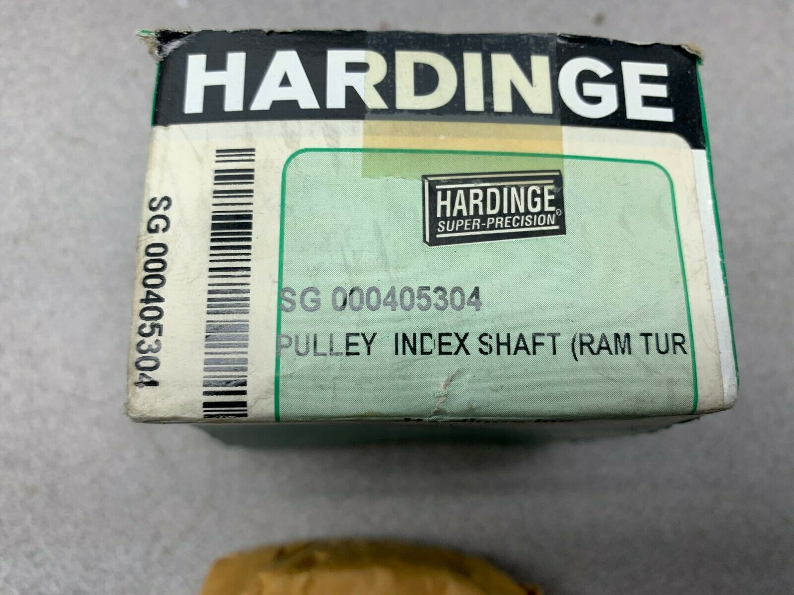 NEW IN BOX HARDINGE PULLEY INDEX SHAFT SG 000405304