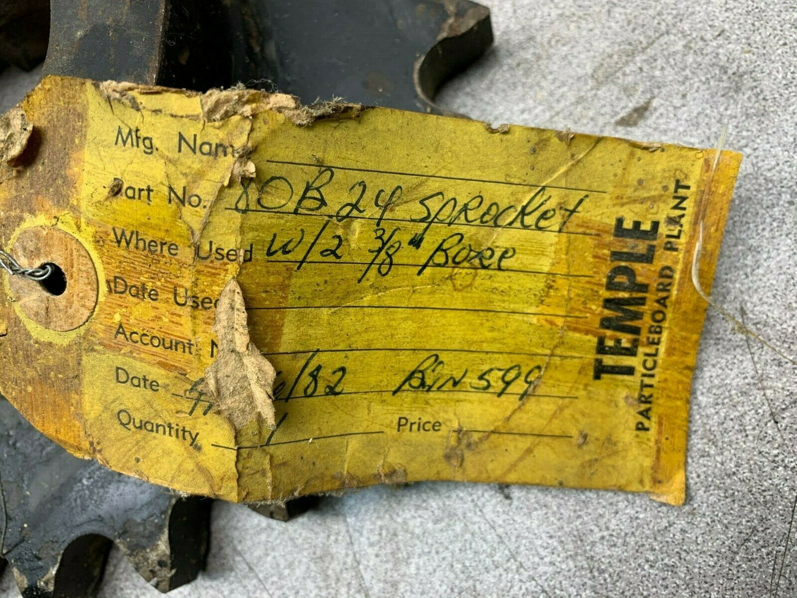 NEW NO BOX MARTIN CHAIN SPROCkET 2-3/8" BORE 80B24