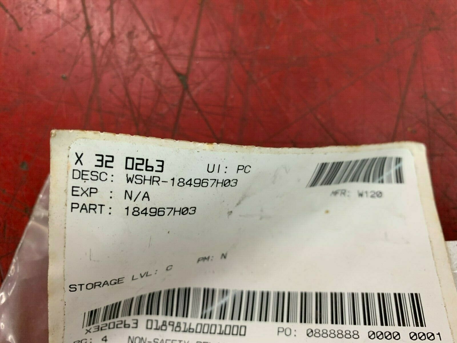 NEW LOT OF 10 WESTINGHOUSE PANTLEG WASHERS 184967H03