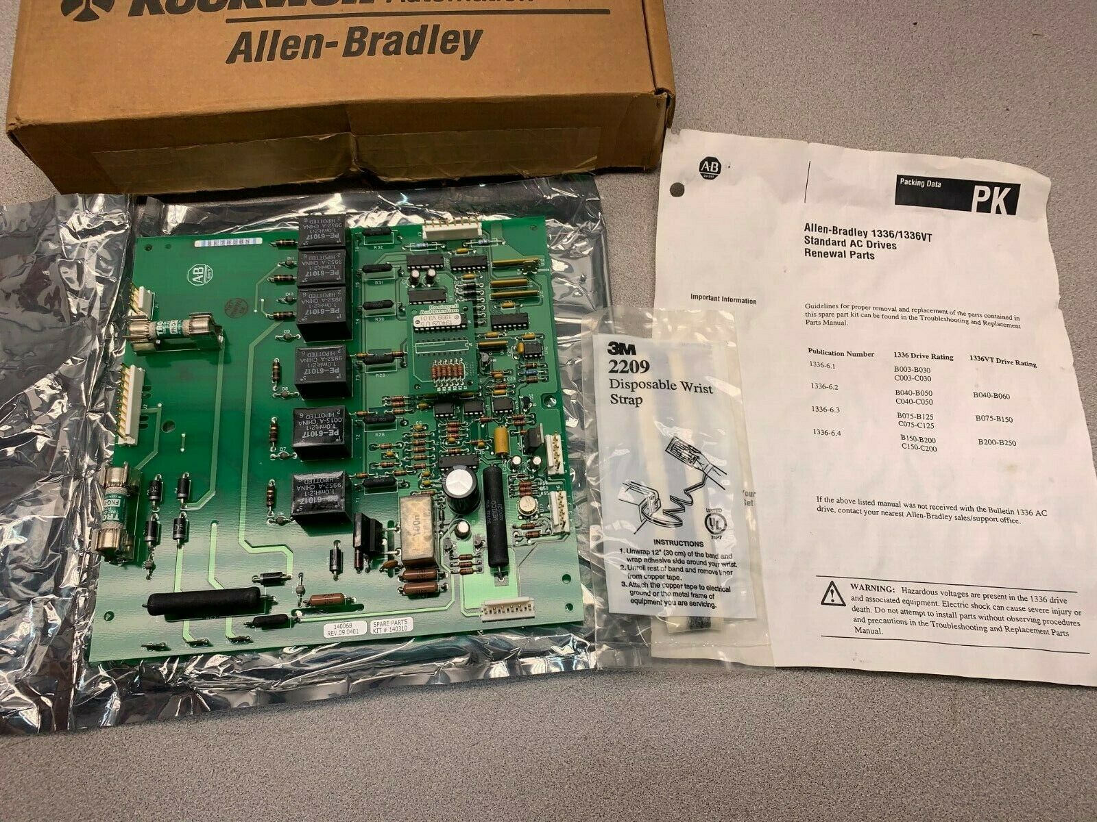 NEW IN BOX ALLEN BRADLEY KIT PCB SCR FIRING 125 HP 1336 BOARD SP-140310