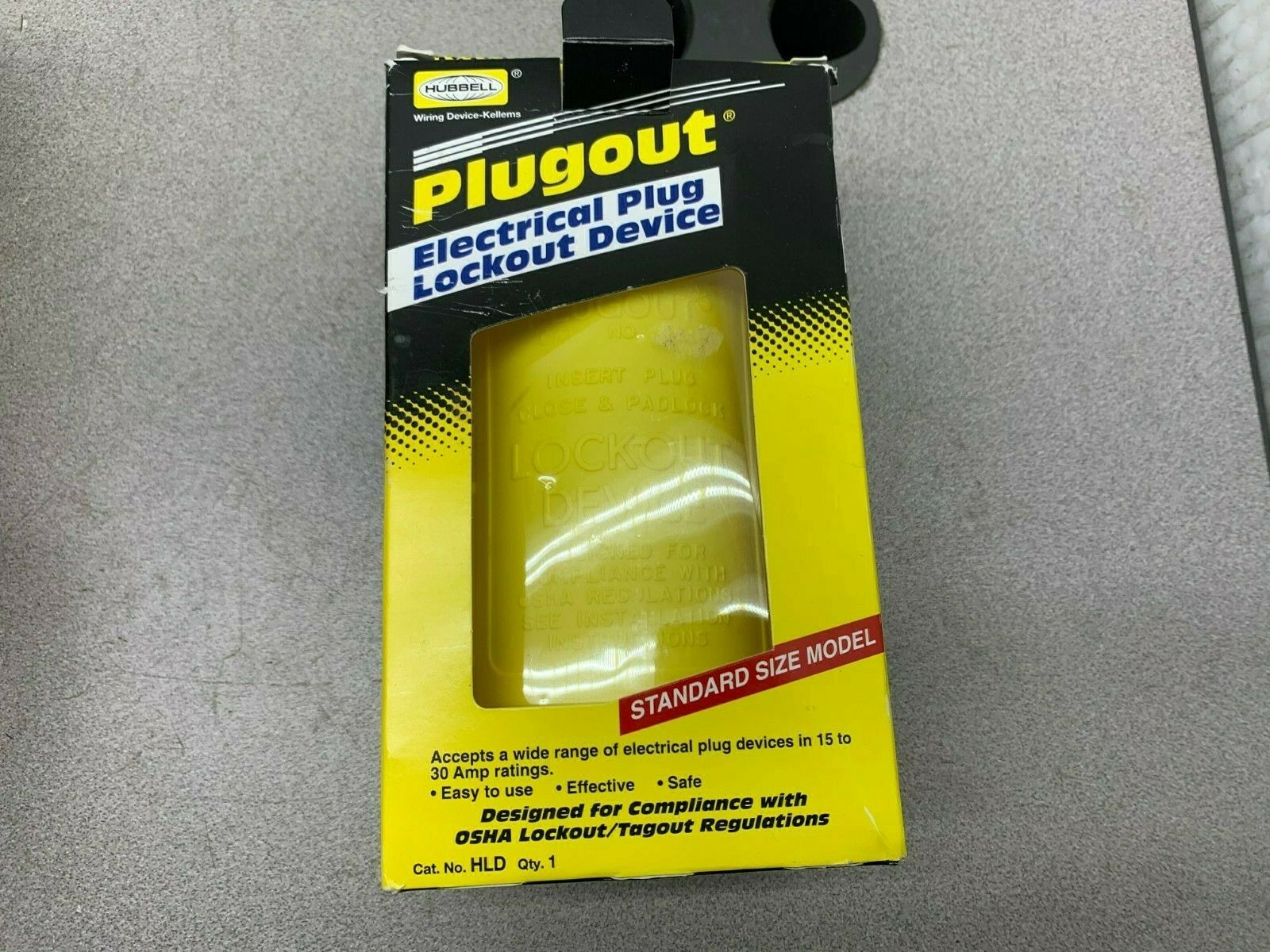 LOT OF 2 NEW IN PACKAGE HUBBELL ELECTRICAL PLUG LOCKOUT DEVICE HLD