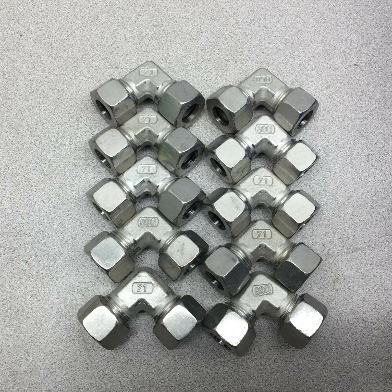 NEW NO BOX (LOT OF 10) M15 X M15 90 DEG ELBOW TUBE CONNECTOR 71VU-15L