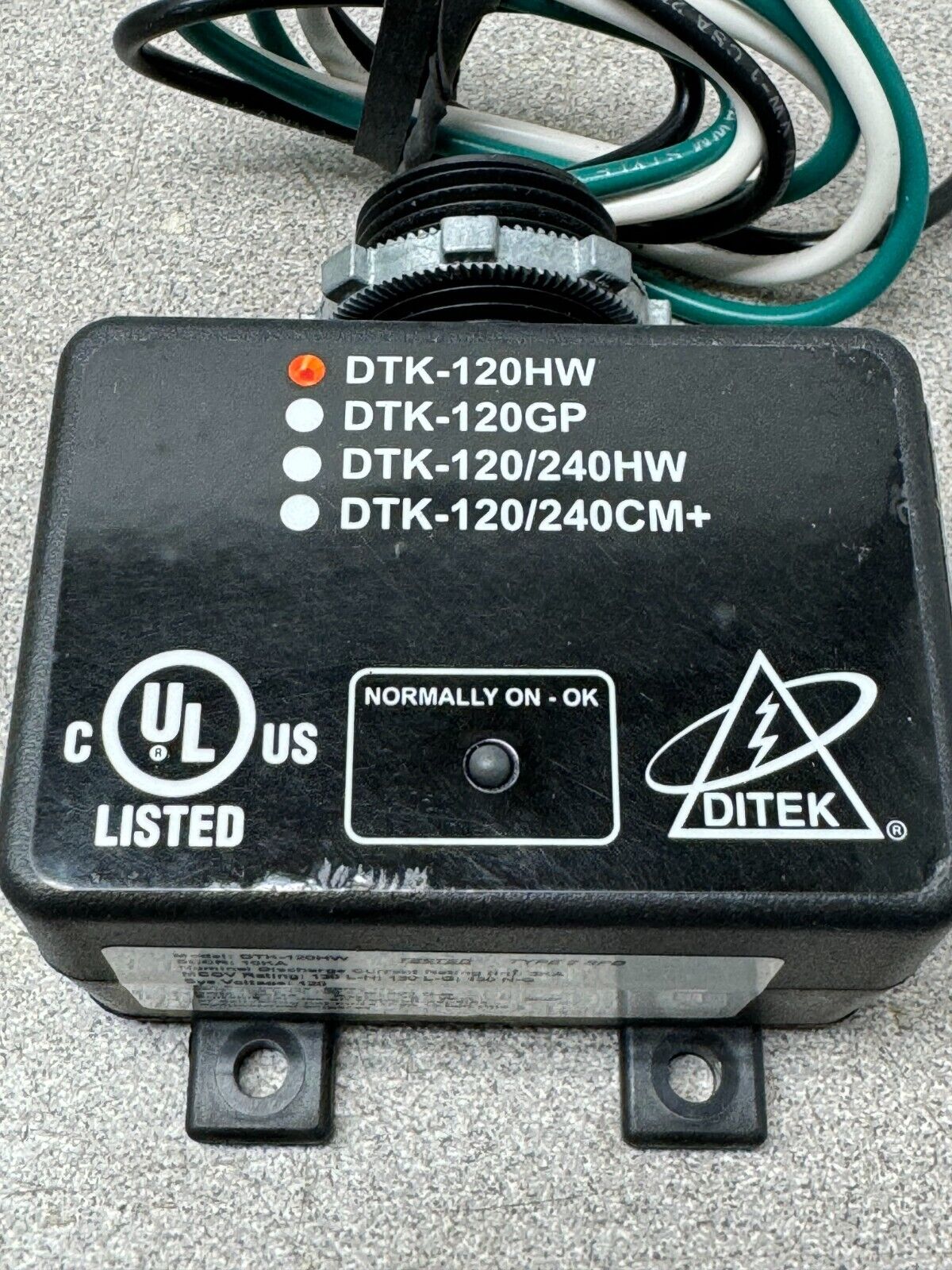 NEW NO BOX DITEK SURGE PROTECTIVE DEVICE DTK-120HW