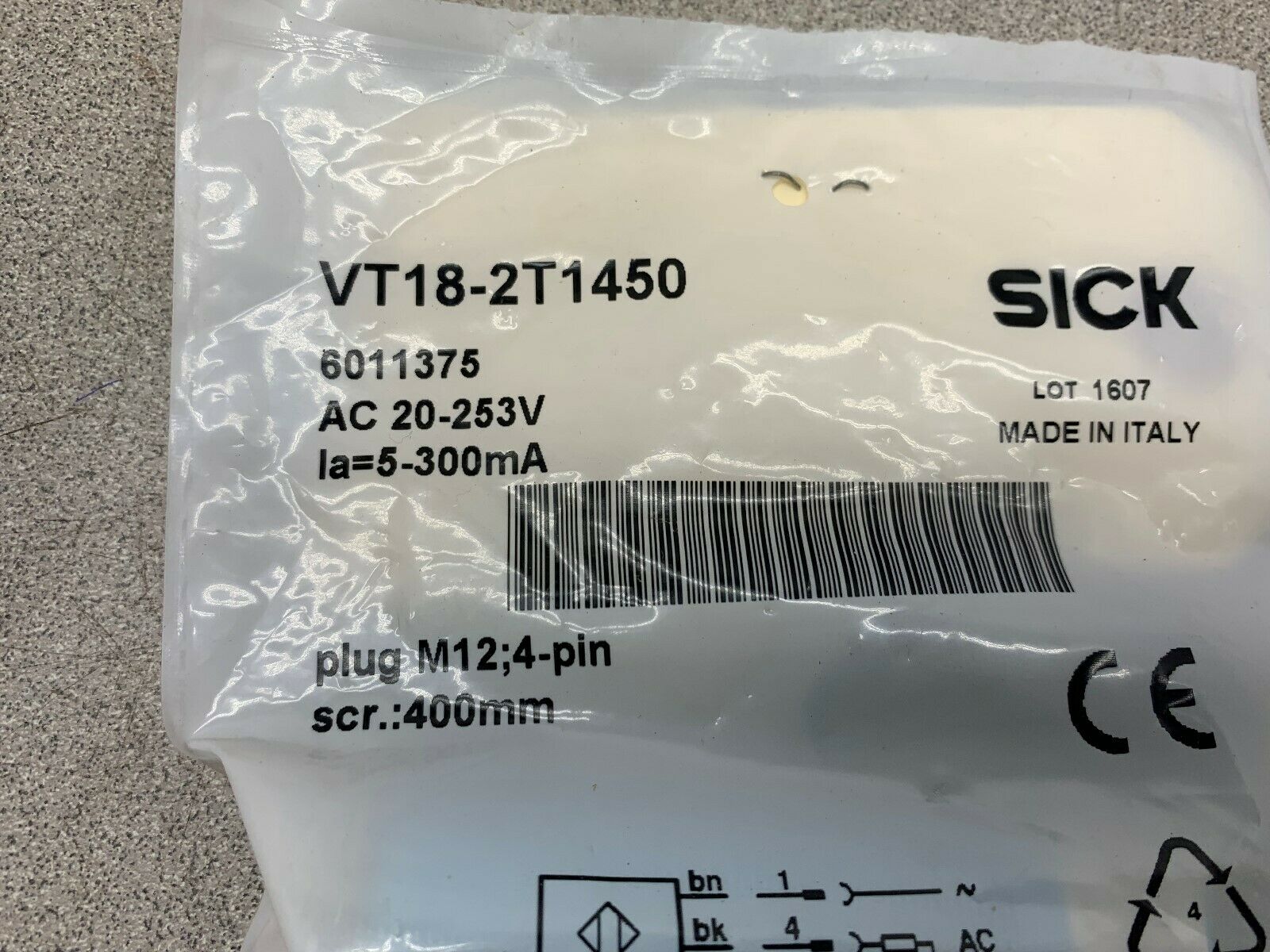 NEW NO BOX SICK SENSOR VT18-2T1450