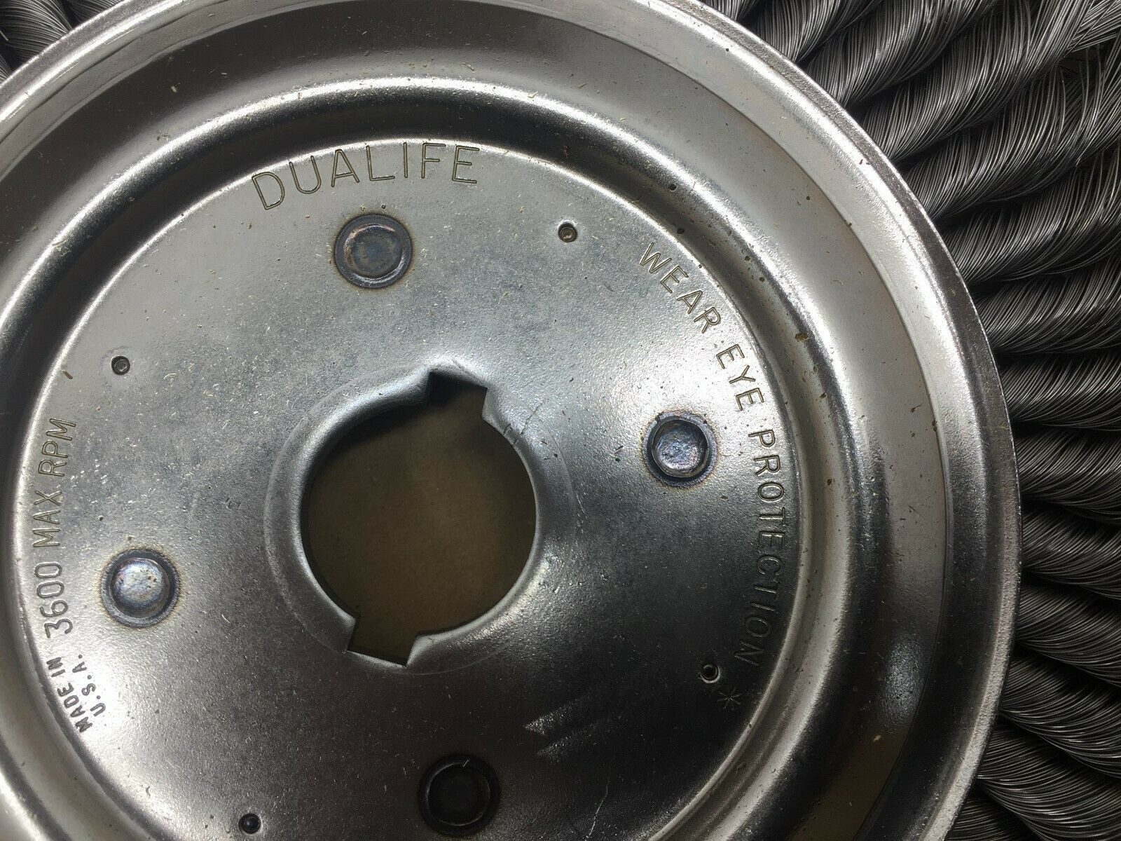 NEW IN BOX WEILER 12" .O14 WIRE, 1 1/4" A.H.(ST-12) STANDARD TWIST WIRE WHEEL 08