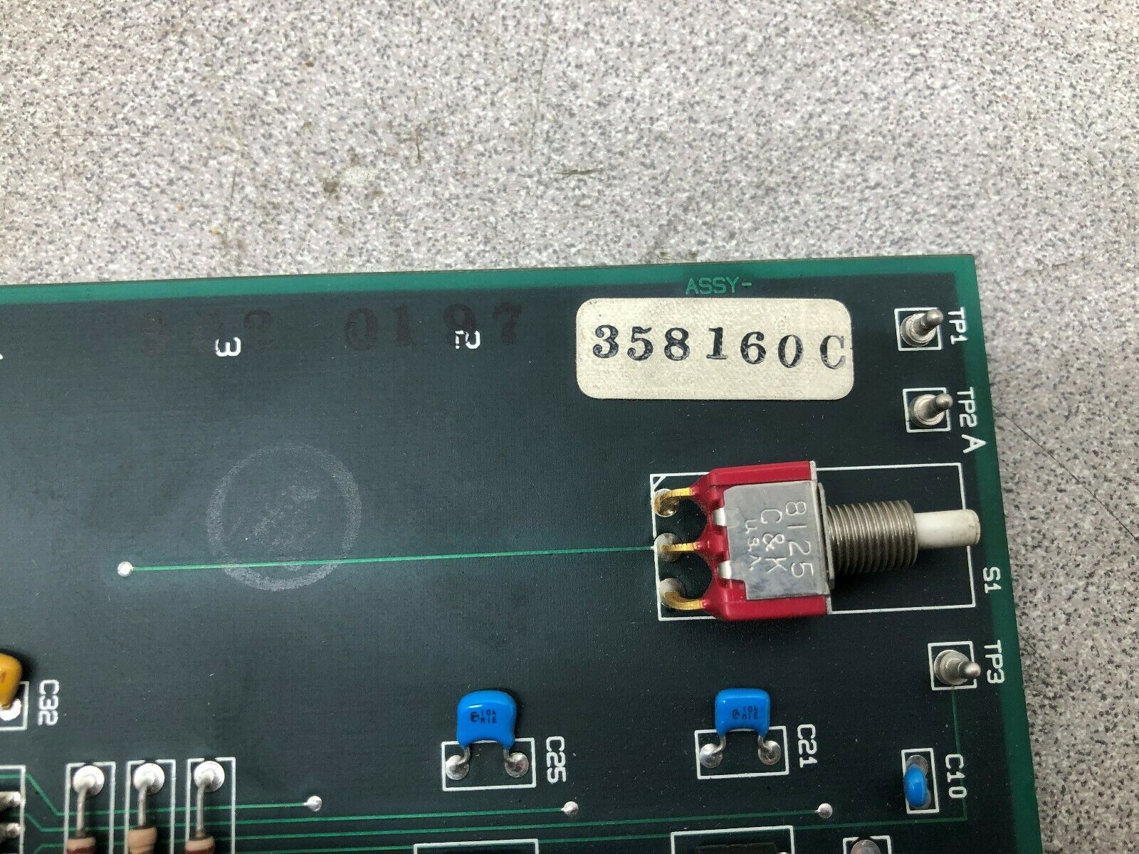 USED VIDEOJET TECHNOLOGIES VIDEO JET CIRCUIT BOARD 358160C