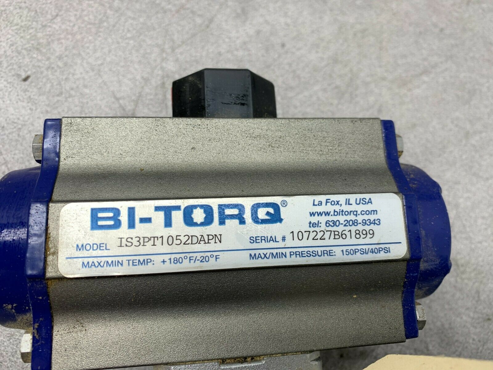 NEW NO BOX BI-TORQ 1" BALL VALVE ED-305-010 WITH IS3PT1052DAPN ACTUATOR
