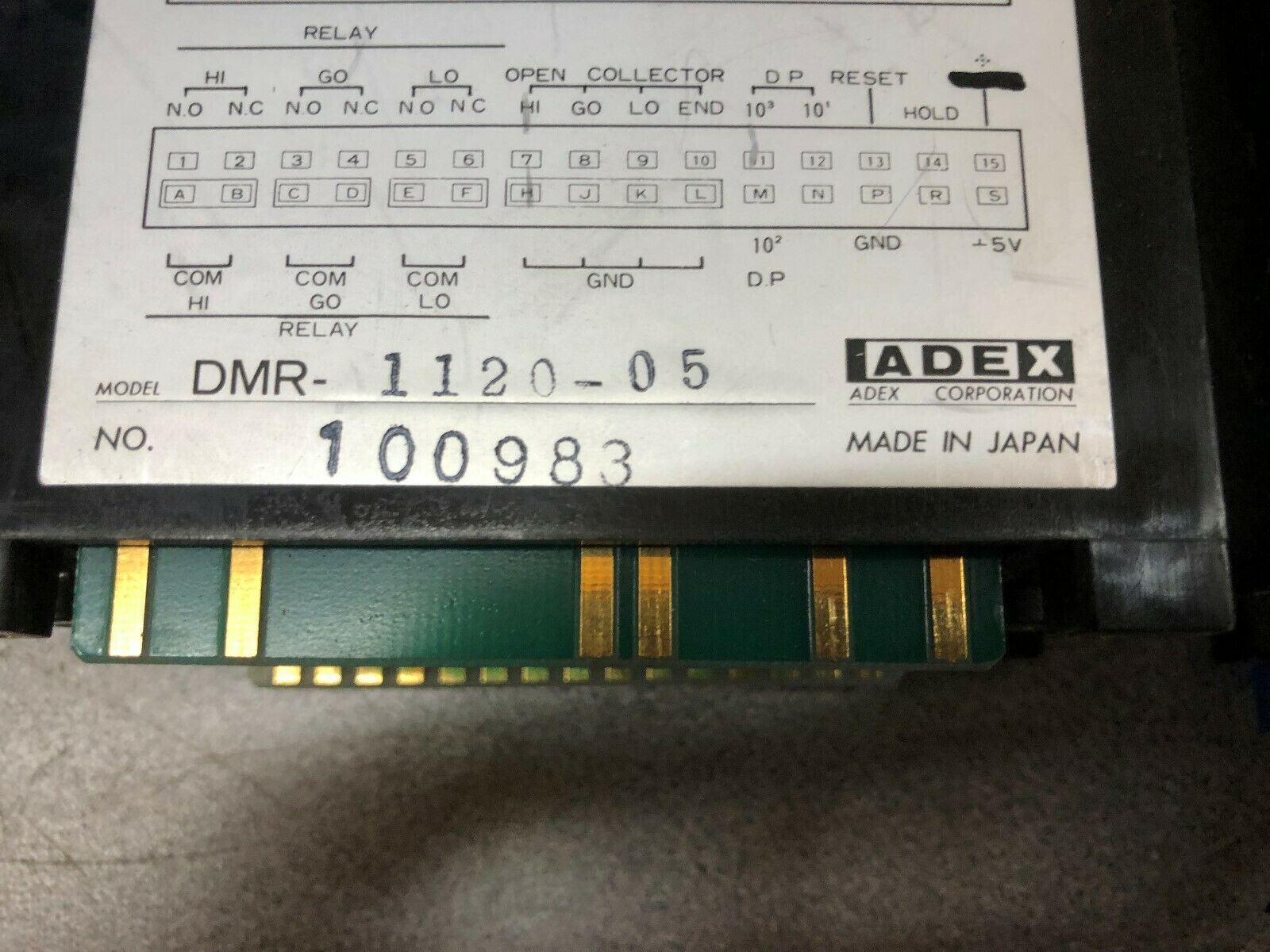 USED ADEX (LOT OF 2) DIGITAL PANEL METER DMR-1120-05