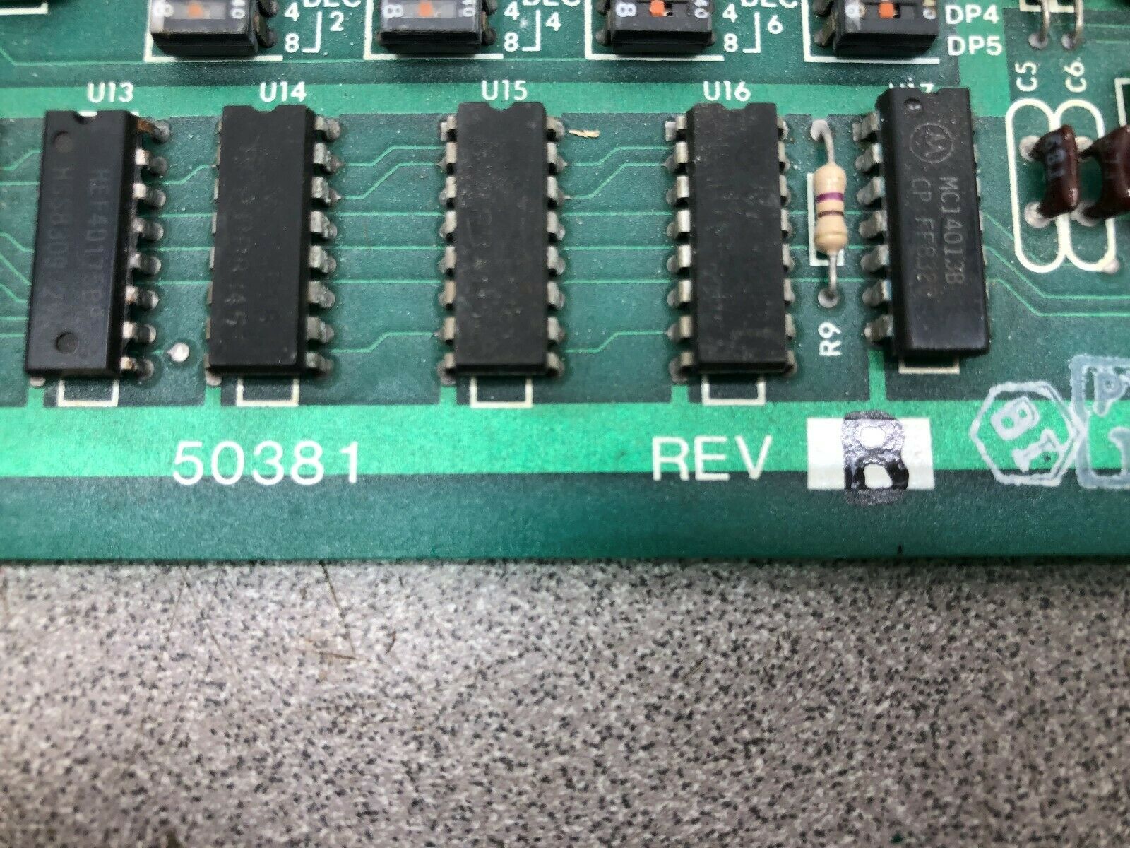 PTI SPEED METER BOARD 50381 REV B