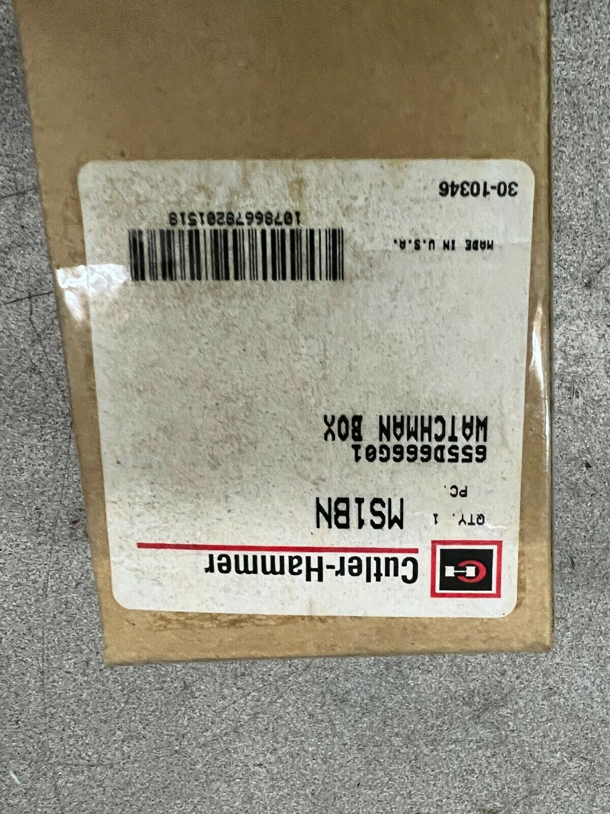 LOT OF 2 NEW IN BOX CUTLER HAMMER WATCHMAN BOX MS1BN