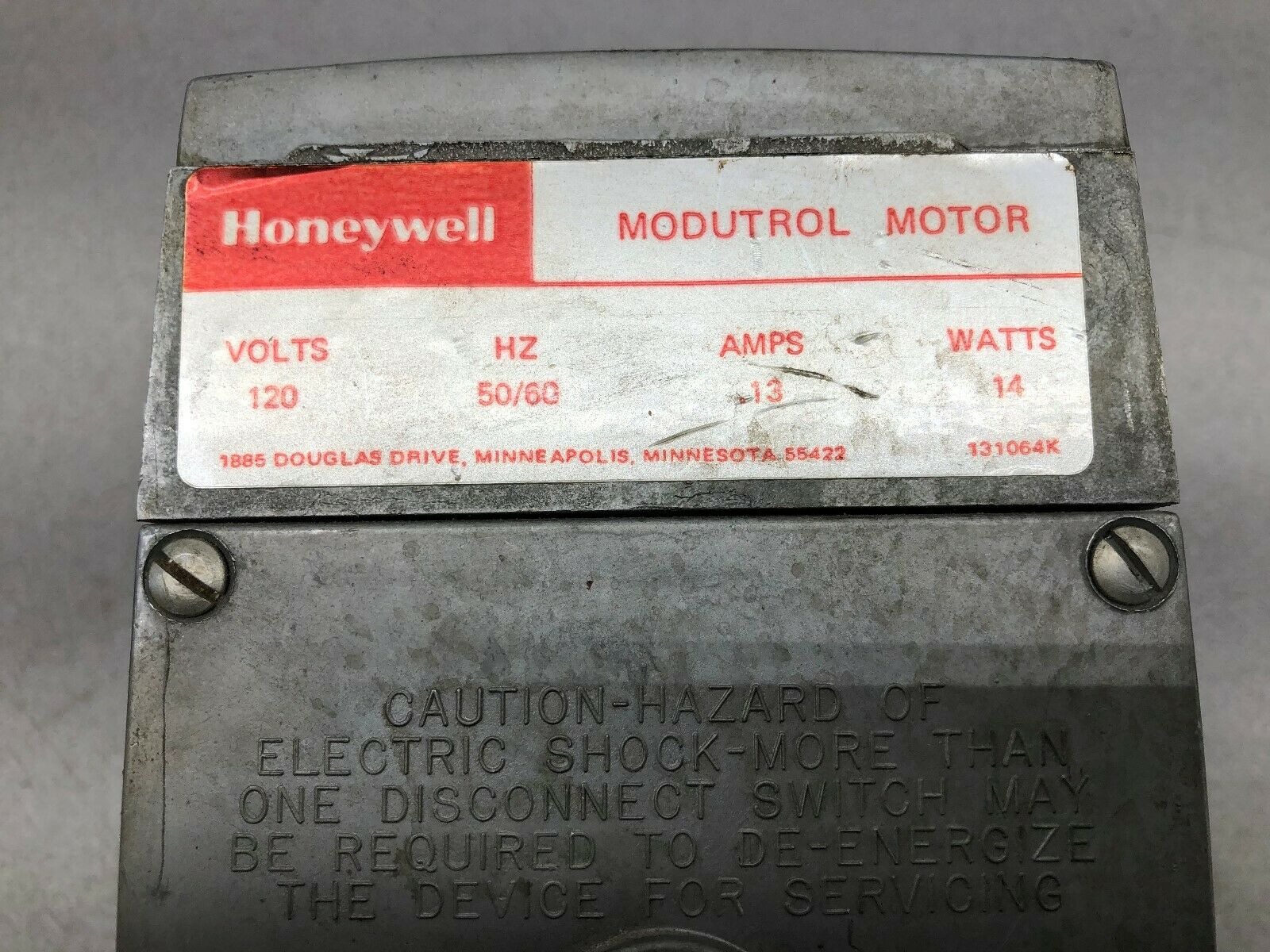 NEW NO BOX HONEYWELL 120 VAC 160 DEG 1 MIN MODUTROL MOTOR M944G 1063