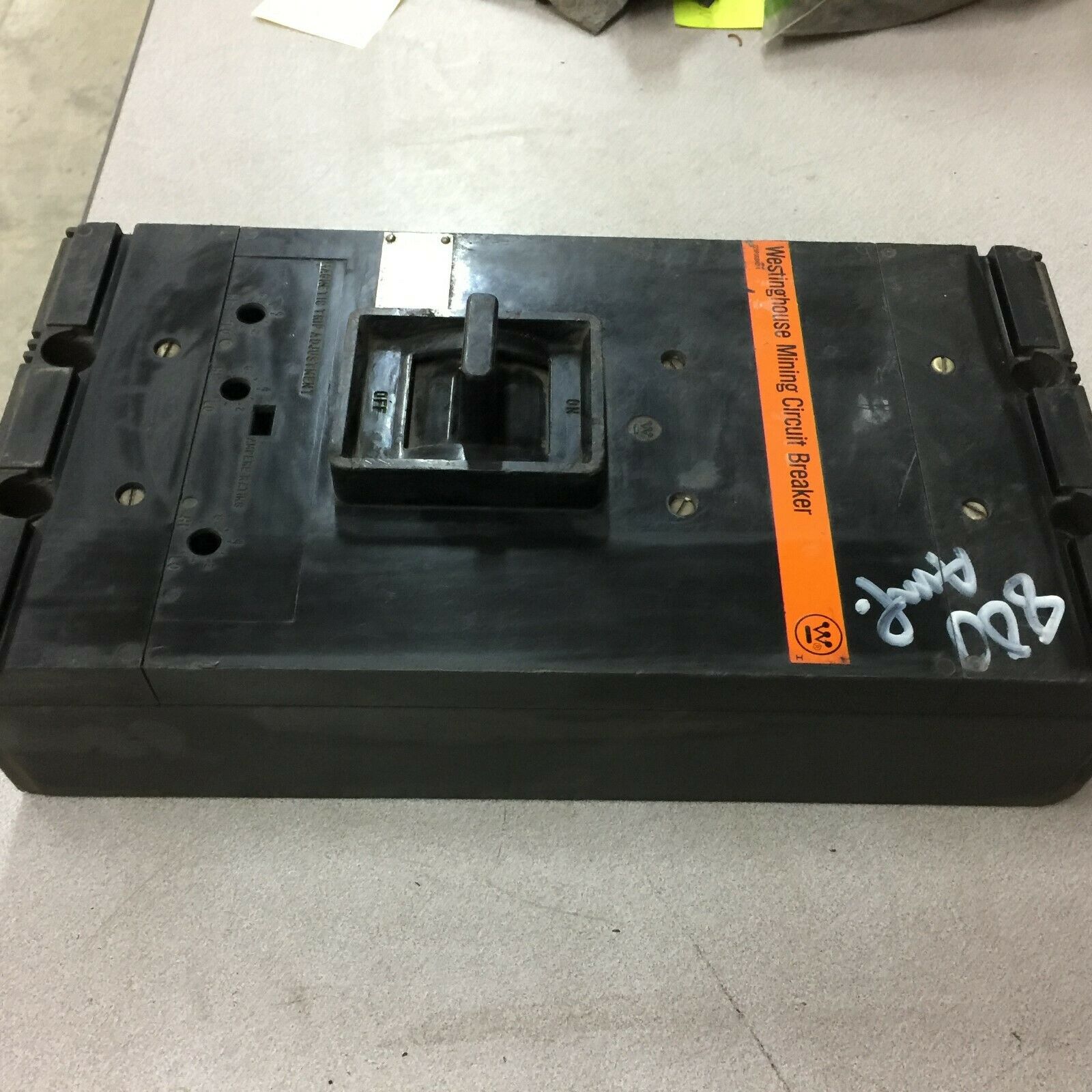 USED WESTINGHOUSE 800AMP 3POLE 600VAC MINING CIRCUIT BREAKER 2609D60G46