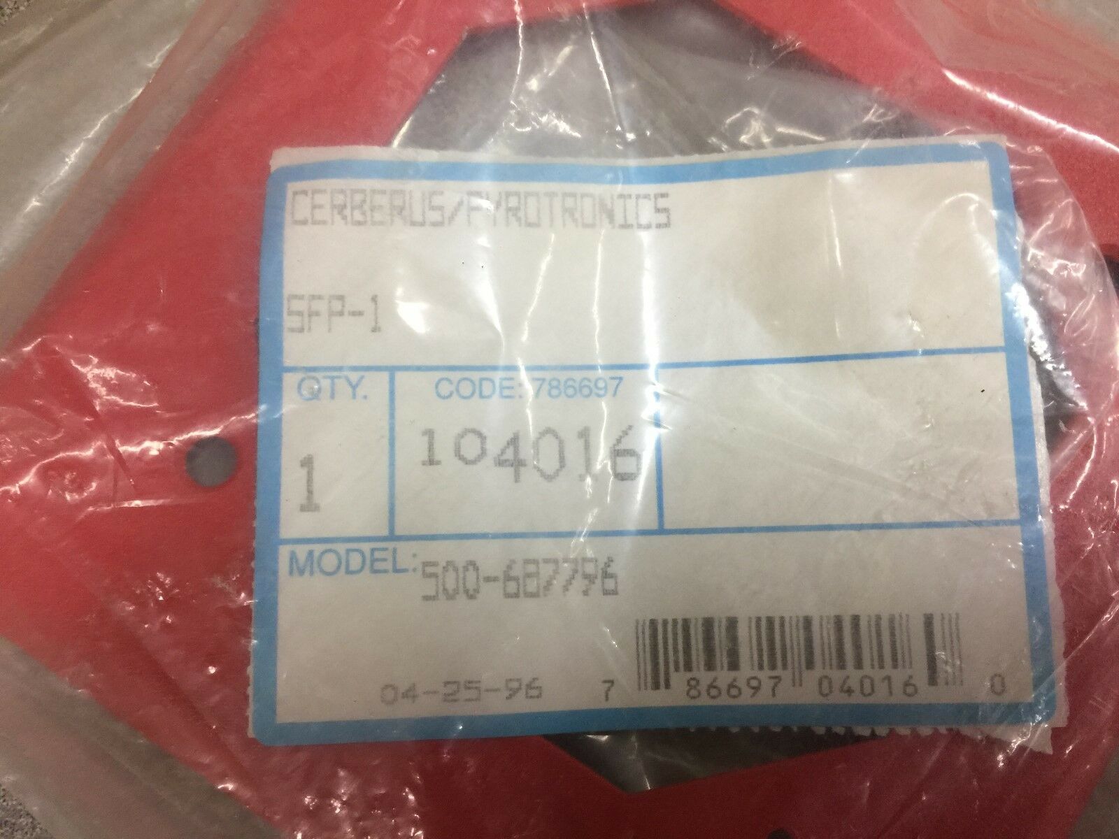 NEW IN ORIGINAL PACK (LOT OF 6) CERBERUS PYROTRONICS SFP-1 COVER 500-687796