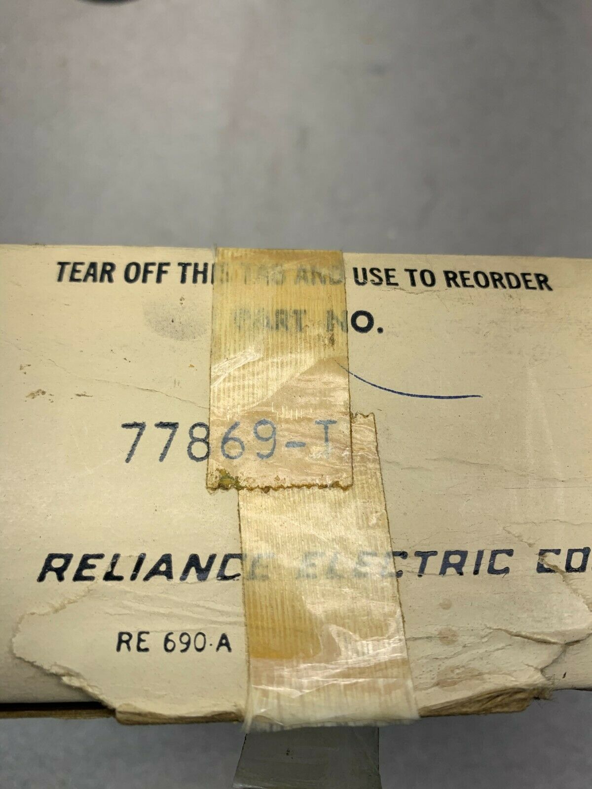 NEW IN BOX RELIANCE ELECTRIC RESISTOR 77869-T