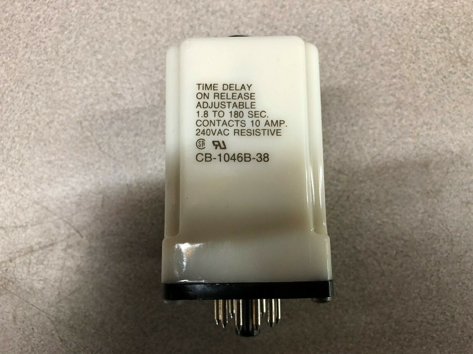 NEW NO BOX POTTER BRUMFIELD 24 VAC 1.8-180 SEC TIMER RELAY CB-1046B-38