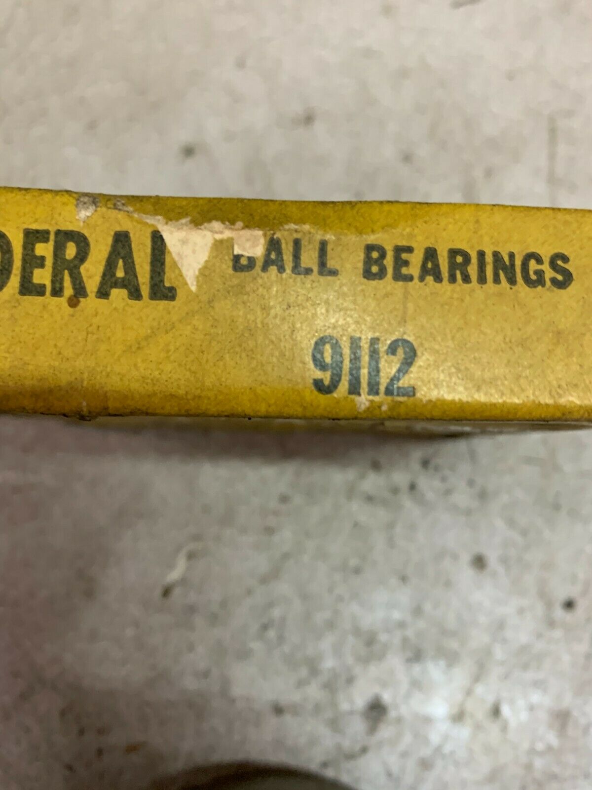 NEW IN BOX FEDERAL BALL BEARING 9112
