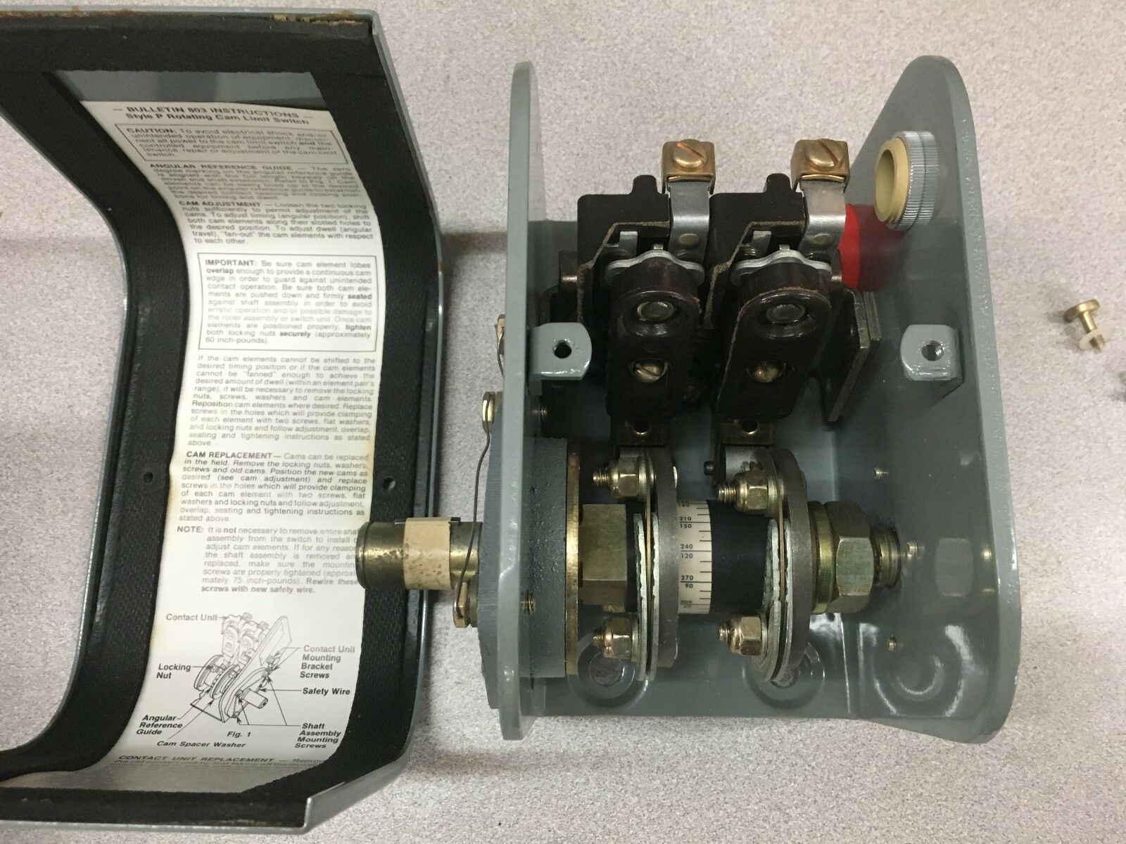 NEW NO BOX ALLEN-BRADLEY 0-400RPM ROTARY CAM LIMIT SWITCH 803-P2LH SERIES A