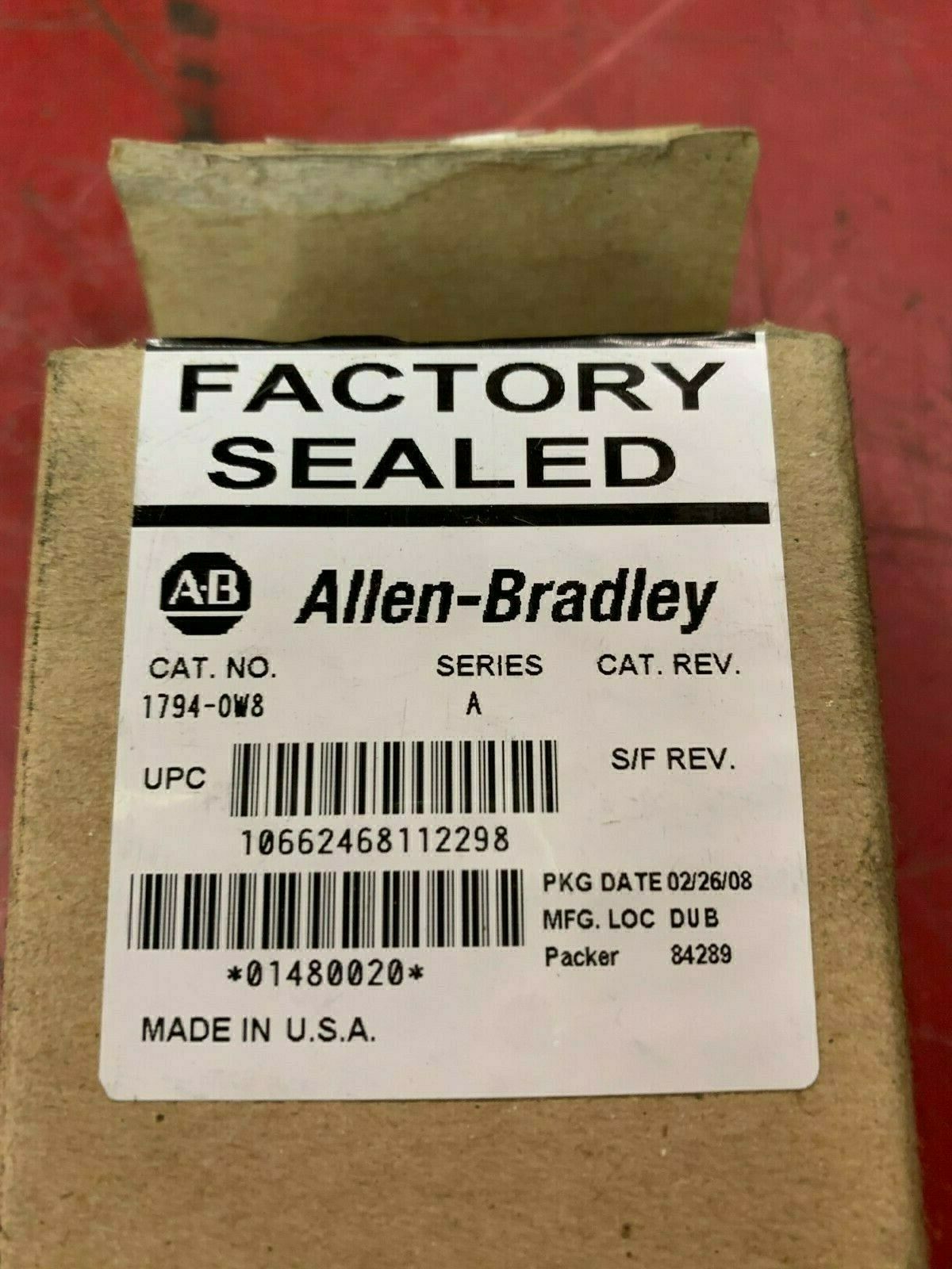 NEW IN BOX ALLEN BRADLEY FLEX I/O OUTPUT MODULE 1784-0W8 SERIES A
