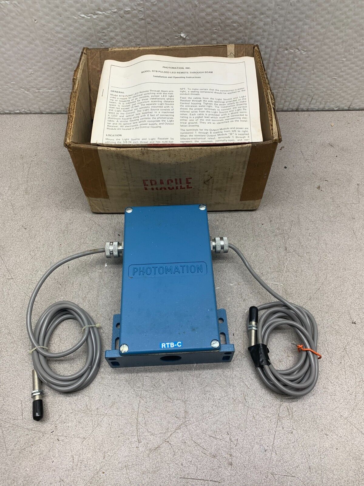 NEW PHOTOMATION 115VAC. SENSOR RTB-L1-A