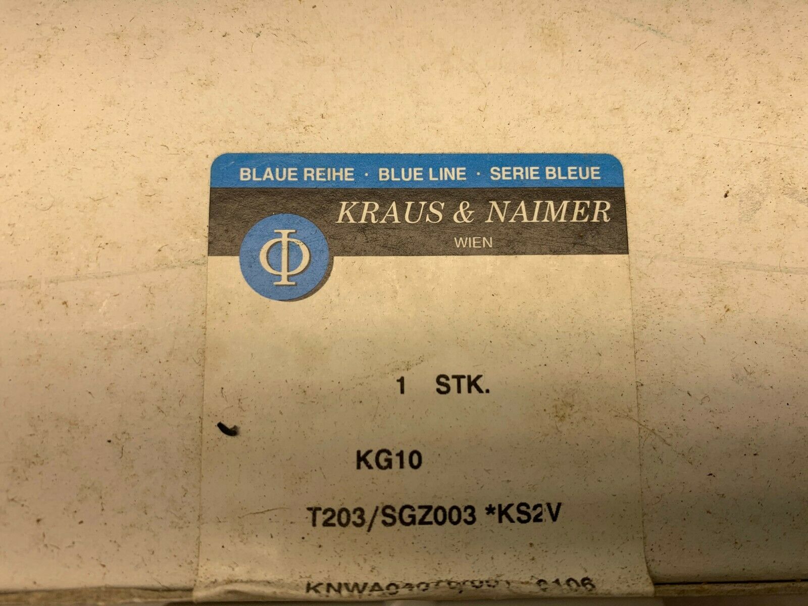 NEW IN BOX KRAUS & NAIMER DISCONNECT SWITCH KG10 KNWA04078/001