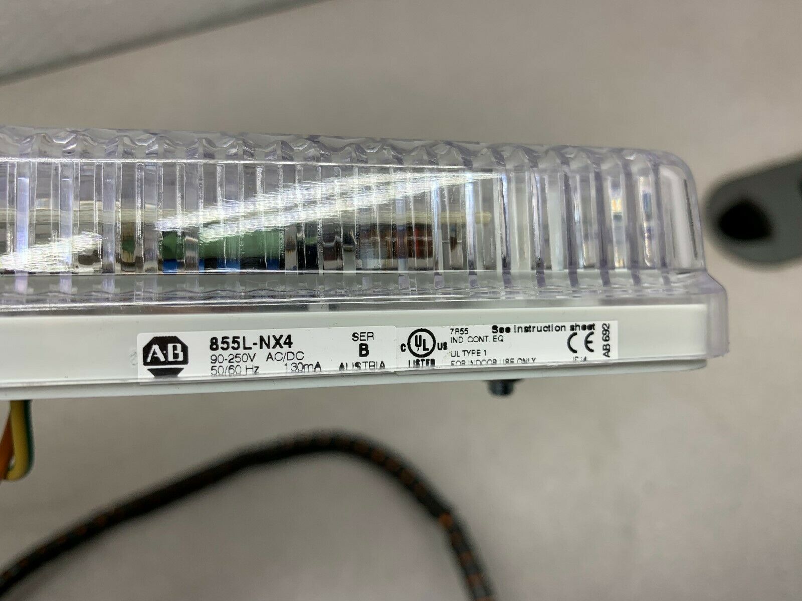 NEW TAKEOUT ALLEN-BRADLEY PANEL LIGHT 855L-NX4 SERIES B