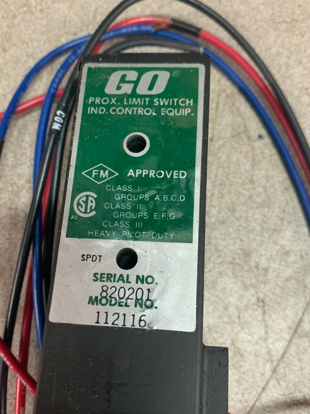 NEW IN BOX GO SWITCH PROXIMITY LIMIT SWITCH 112116