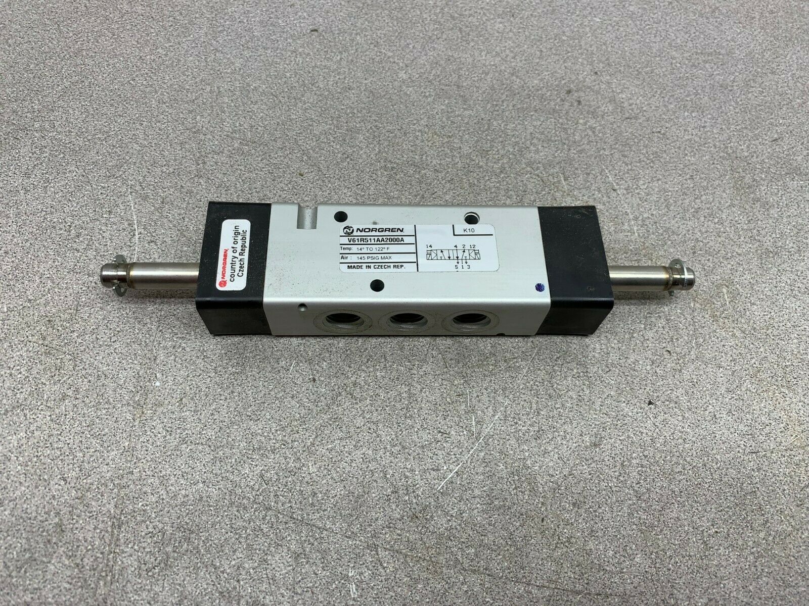 NEW NO BOX NORGREN PNEUMATIC VALVE V61R511AA2000A *NO COILS*