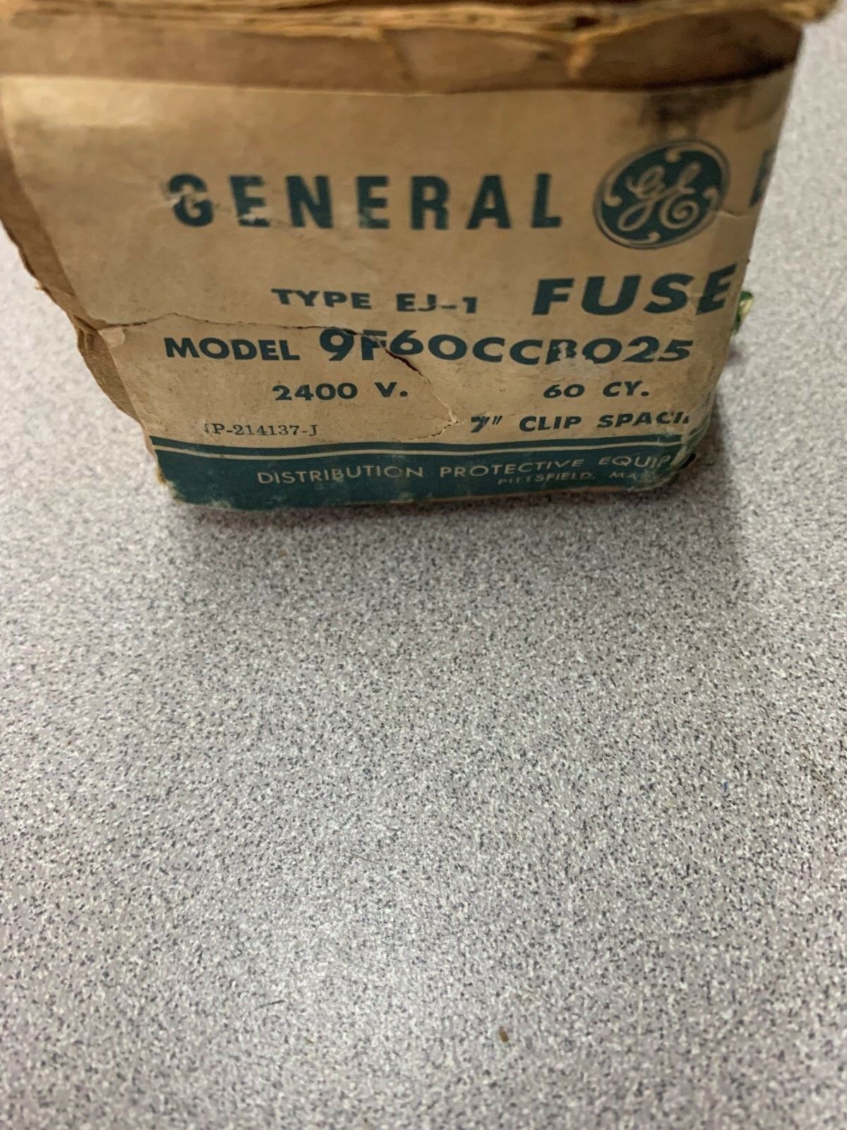 NEW IN BOX GENERAL ELECTRIC FUSE 9F60CCR025