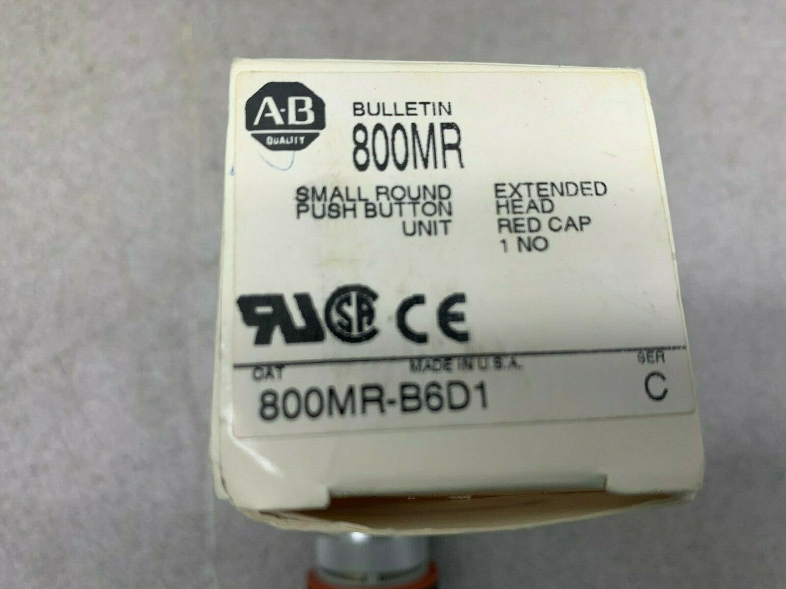 NEW IN BOX ALLEN BRADLEY PUSHBUTTON 800MR-B6D1