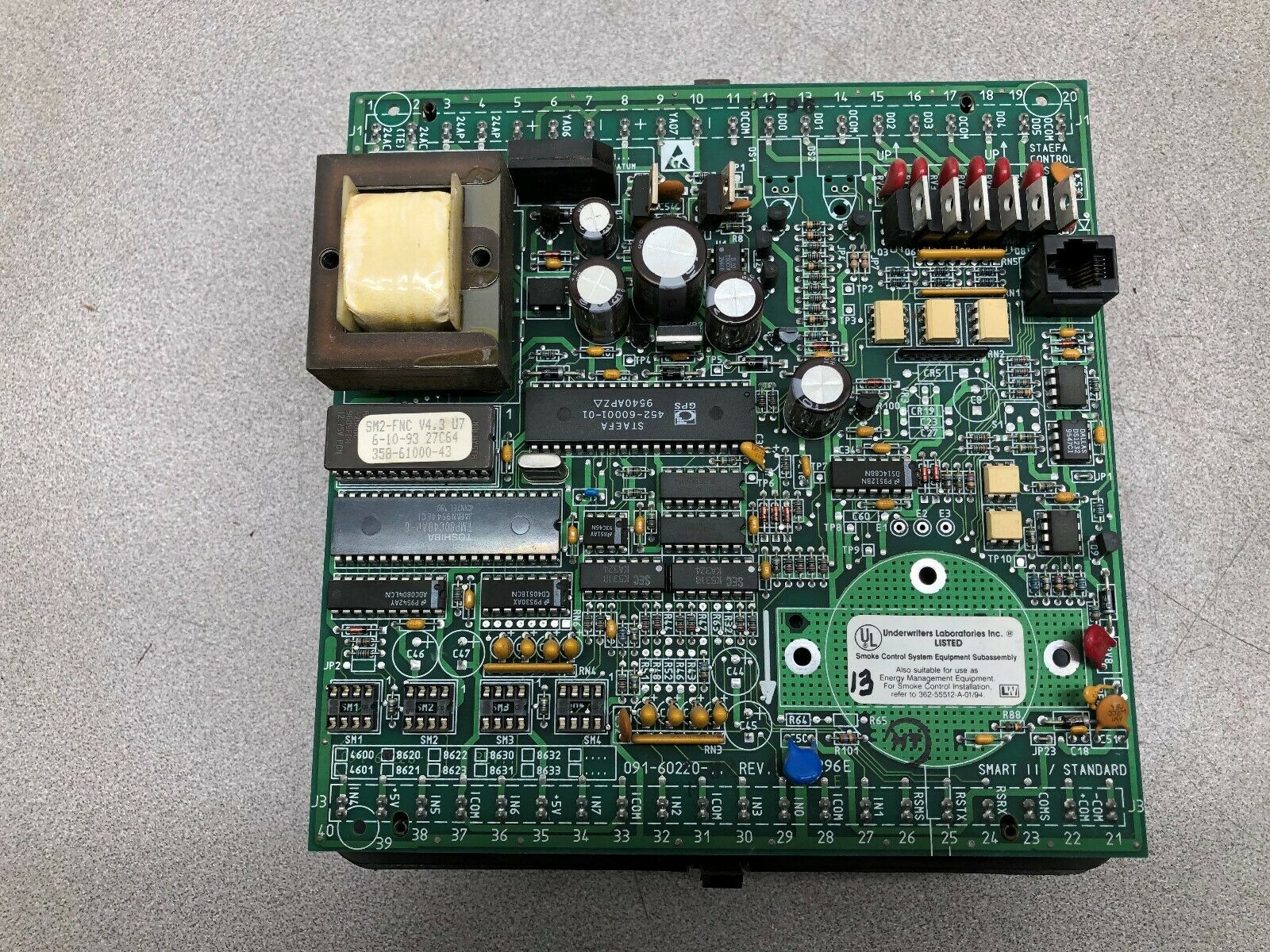 USED STAFEA CONTROL SYSTEM 090-60220-.3 REV G / 21296E