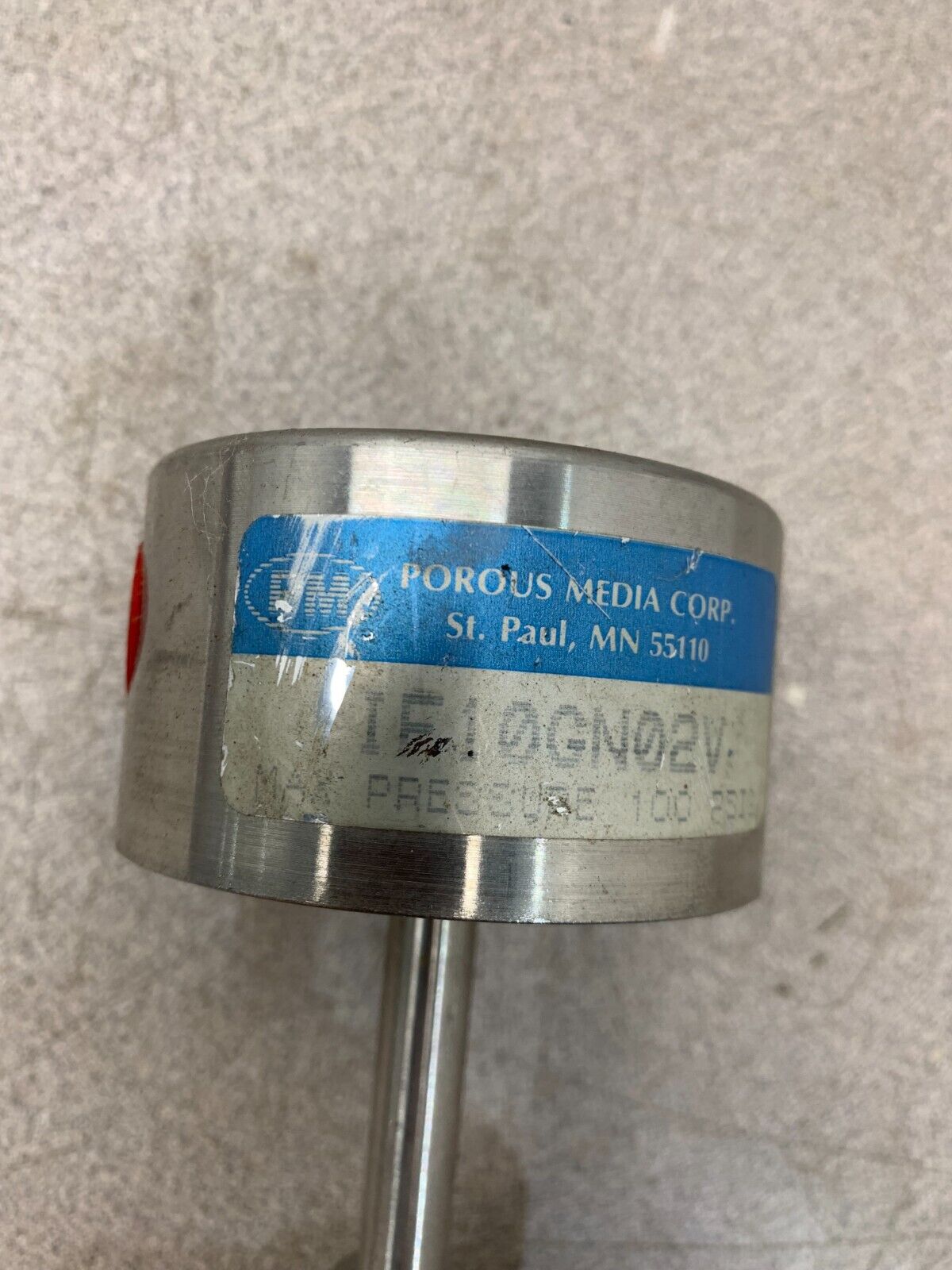 USED POROUS MEDIA CORP. PART IE10GN02V