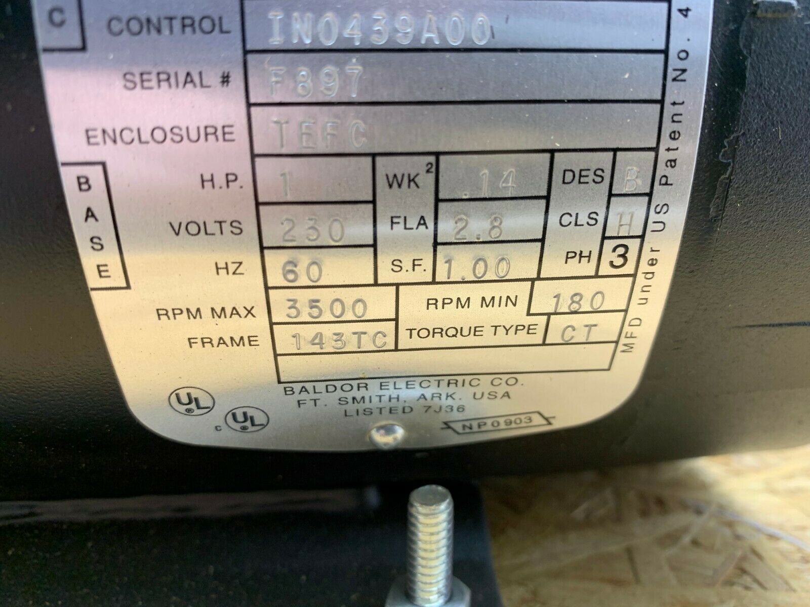 NEW IN BOX BALDOR 1HP 3500RPM SMART MOTOR CSM3546T-2 DRIVE DV35001A104