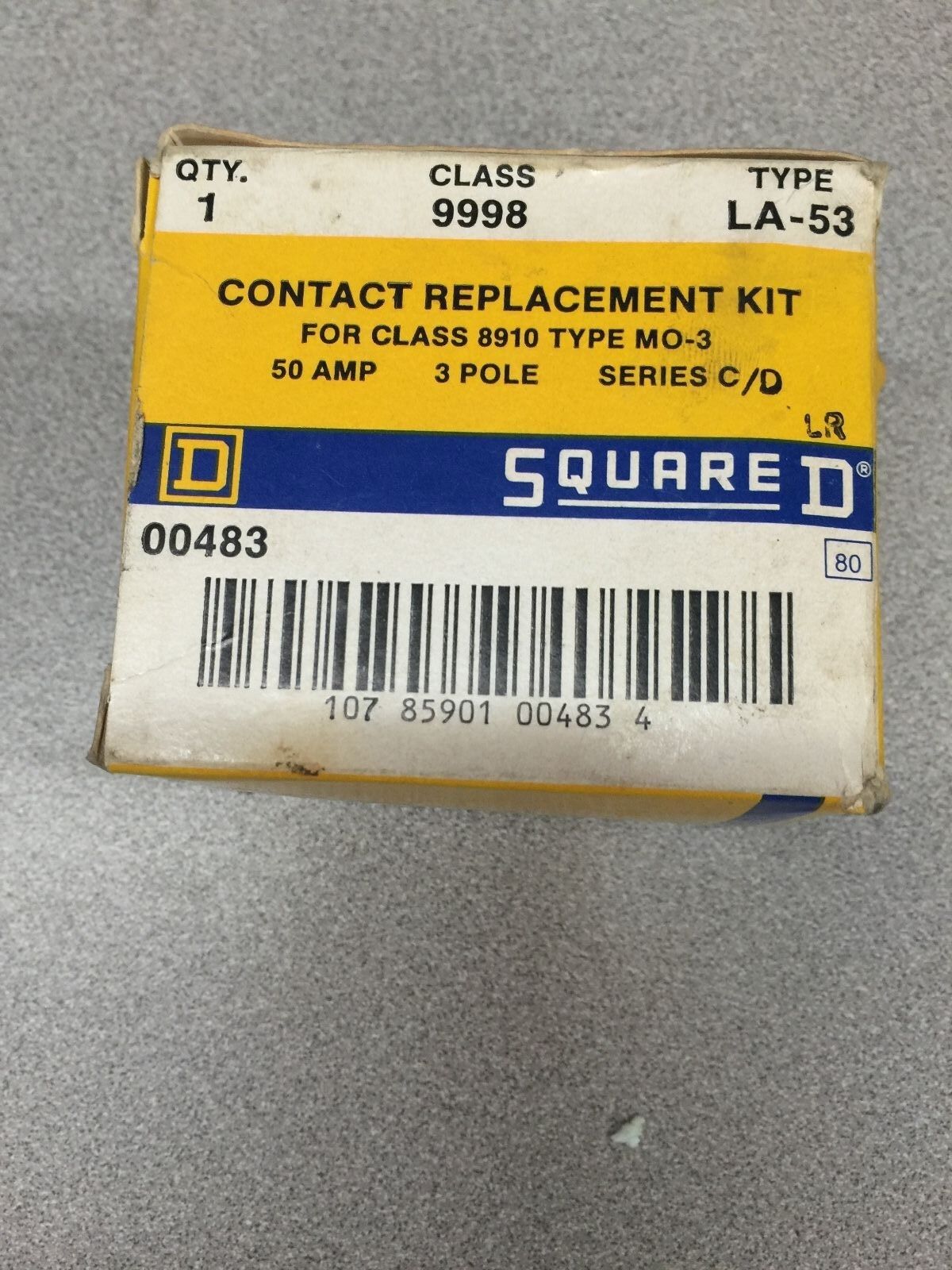 NEW IN BOX SQUARE D 9998 TYPE LA-53 FOR CLASS 8910 TYPE MO-3