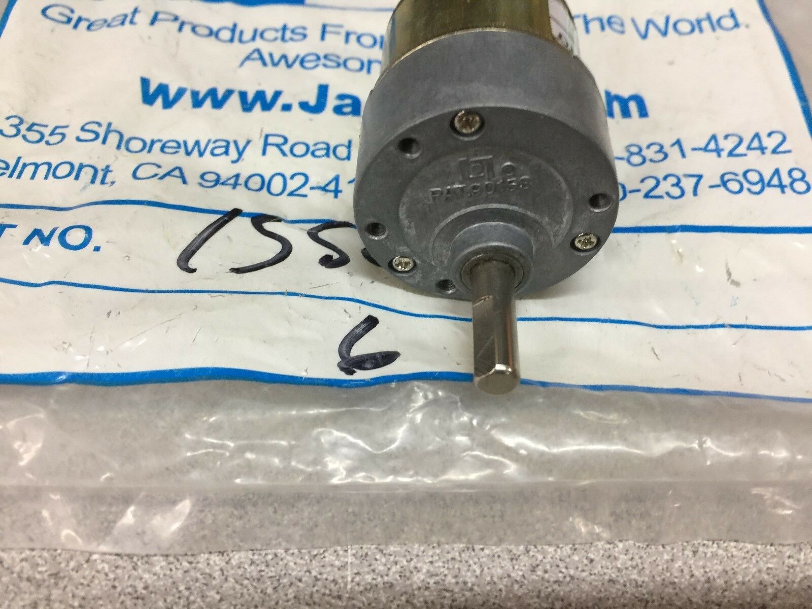 NEW NO BOX JAMECO RELLAPRO GEAR MOTOR 155854