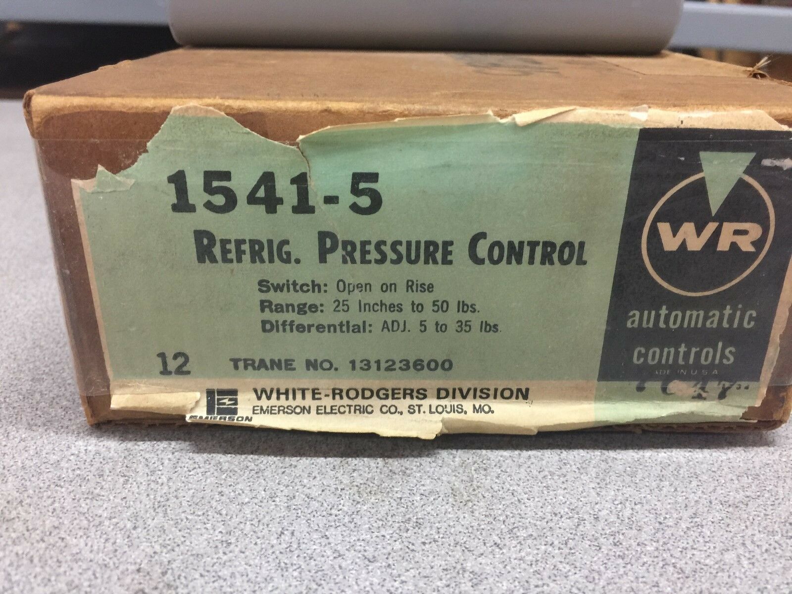 NEW IN BOX WR CONTROLS REFRIG PRESSURE CONTROL 1541-5 / 13123600